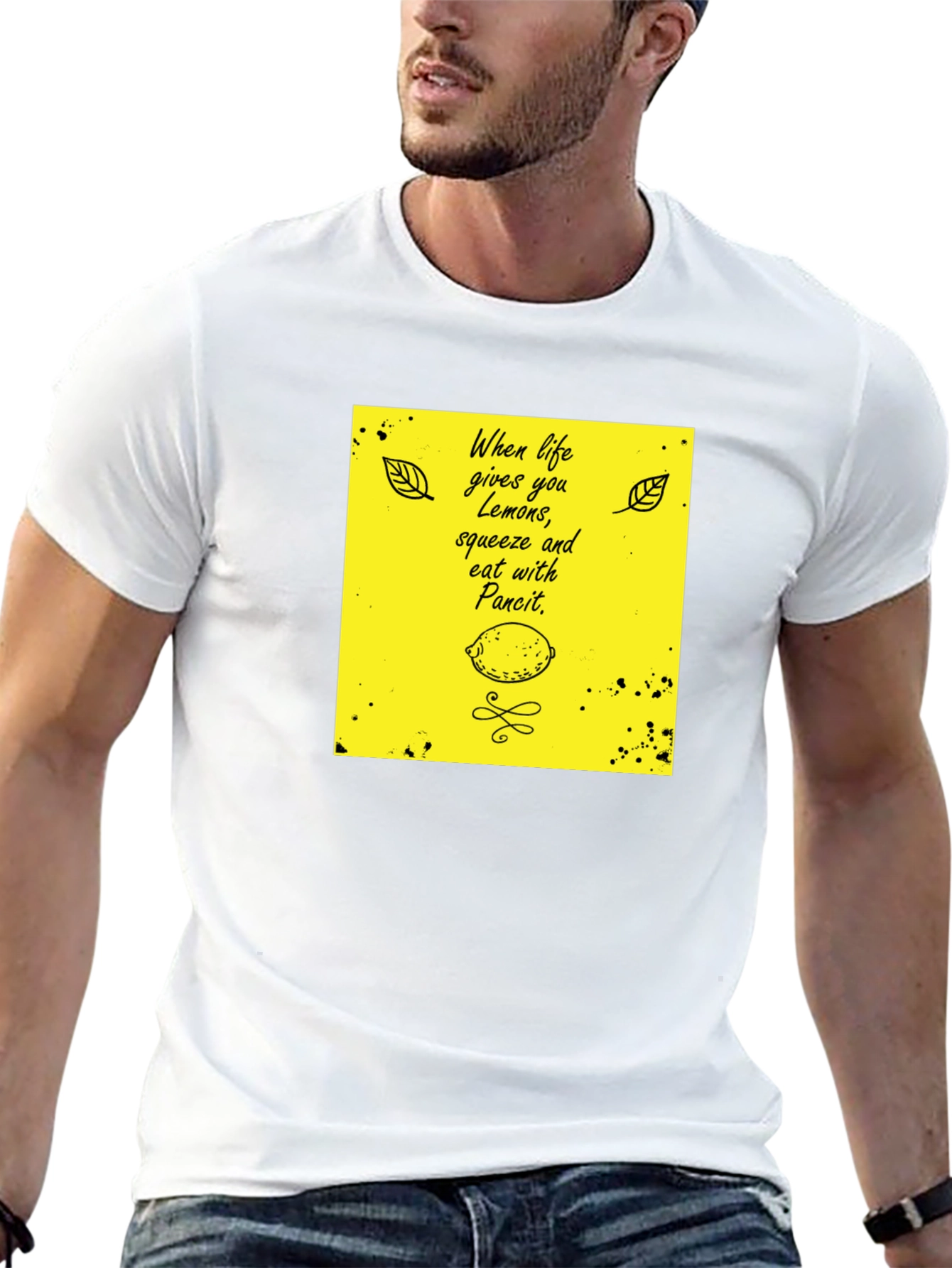Lemon Pancit Graphic Tee - Quirky T-Shirt
