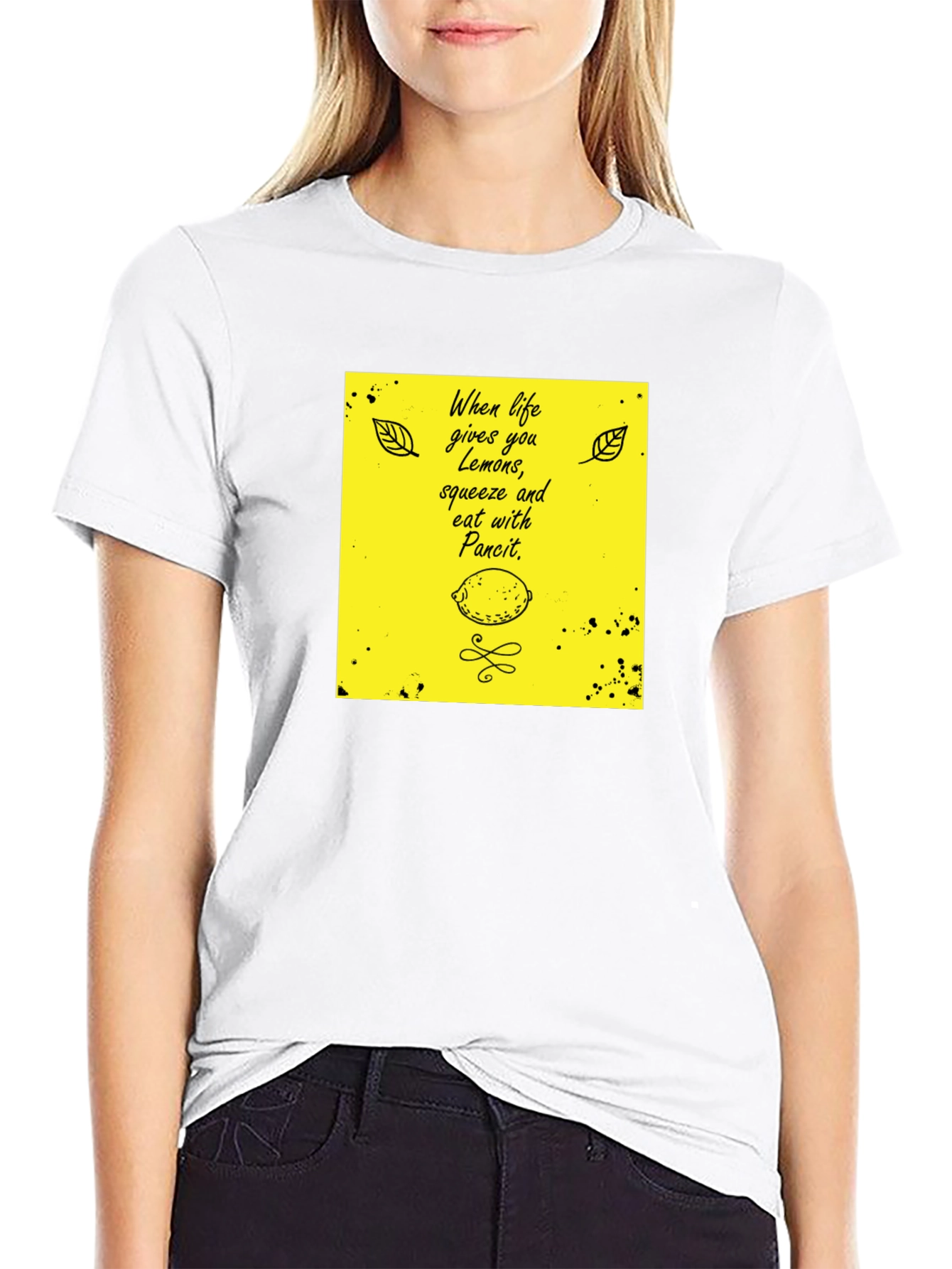 Lemon Pancit Graphic Tee - Quirky T-Shirt