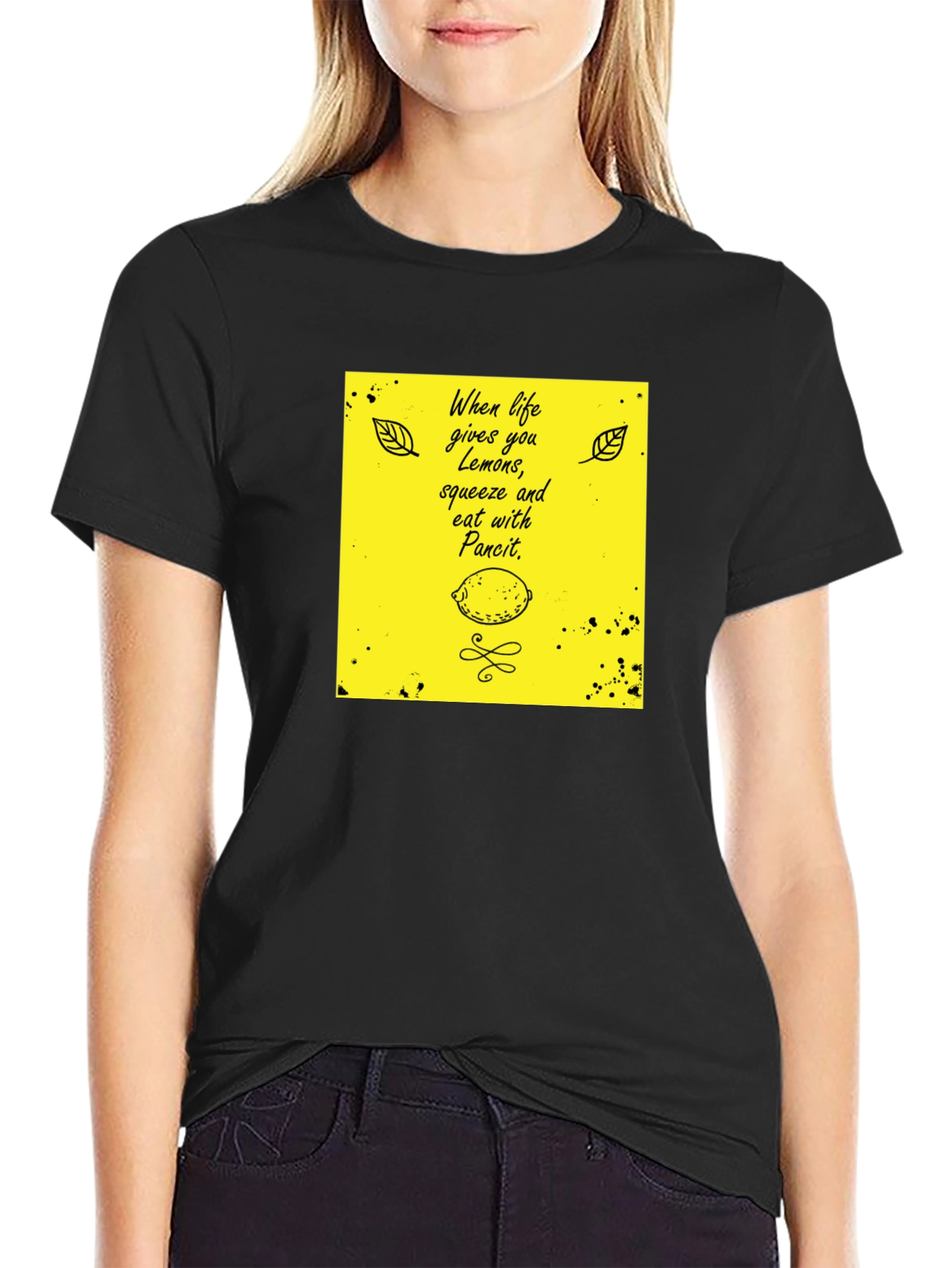 Lemon Pancit Graphic Tee - Quirky T-Shirt