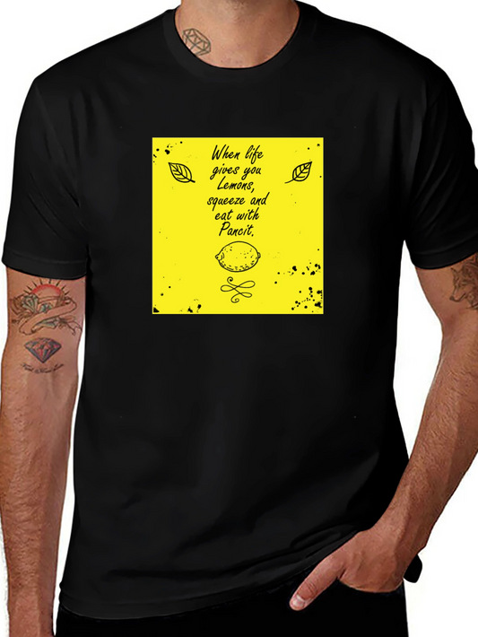 Lemon Pancit Graphic Tee - Quirky T-Shirt