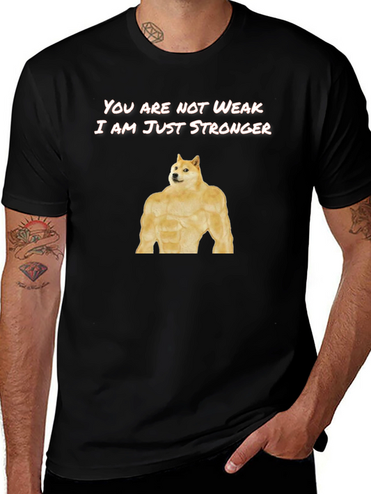Doge Stronger T-Shirt Funny Meme Shirt