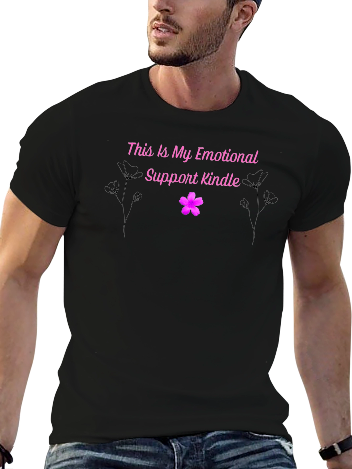 Emotional Support Kindle T-Shirt