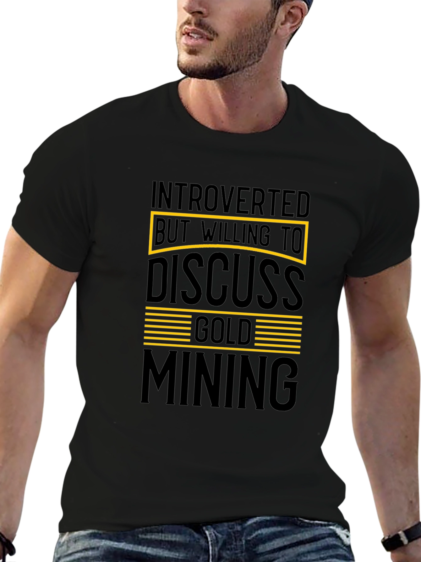 Introverted Gold Mining T-Shirt Funny Gift