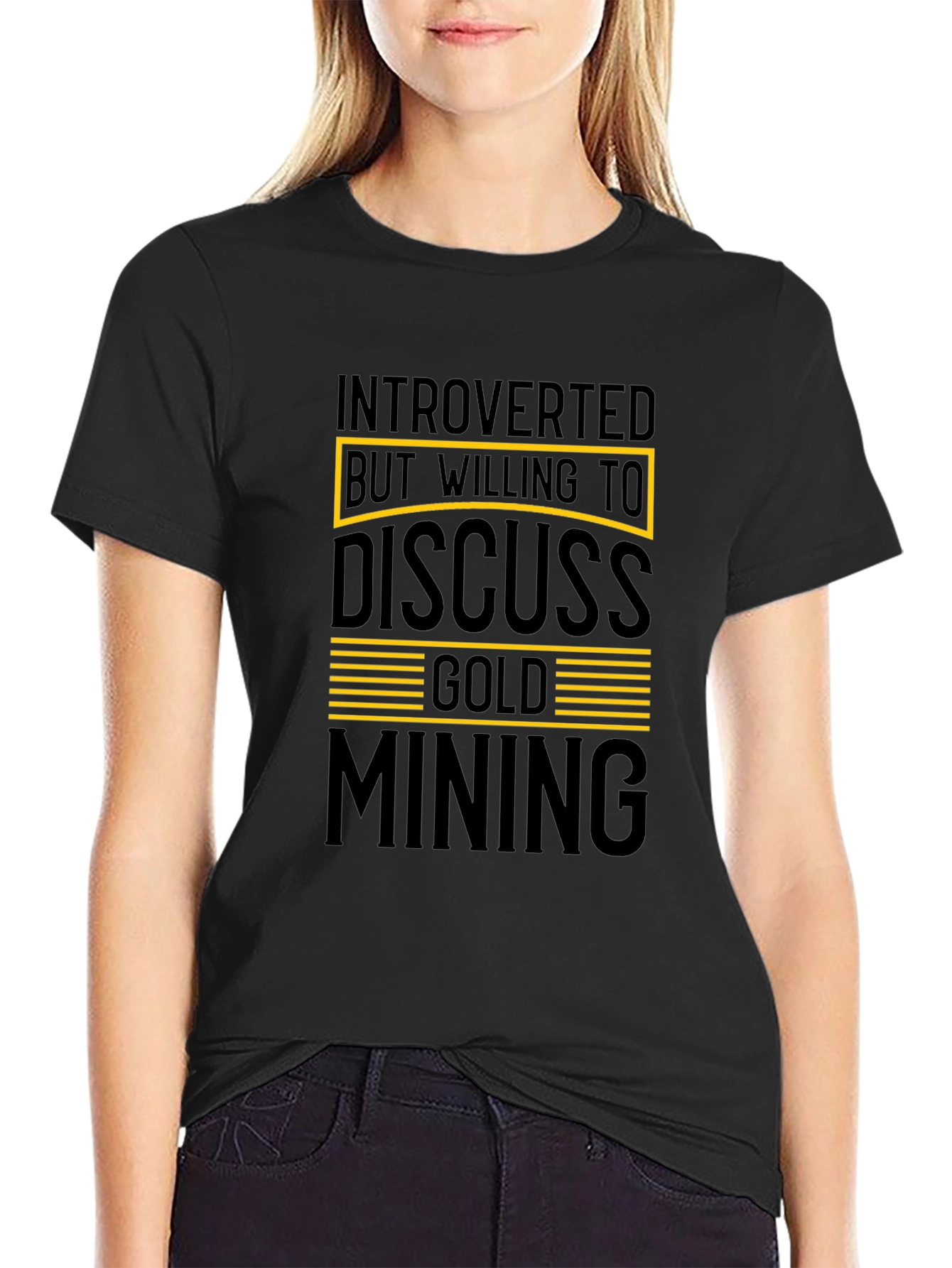 Introverted Gold Mining T-Shirt Funny Gift