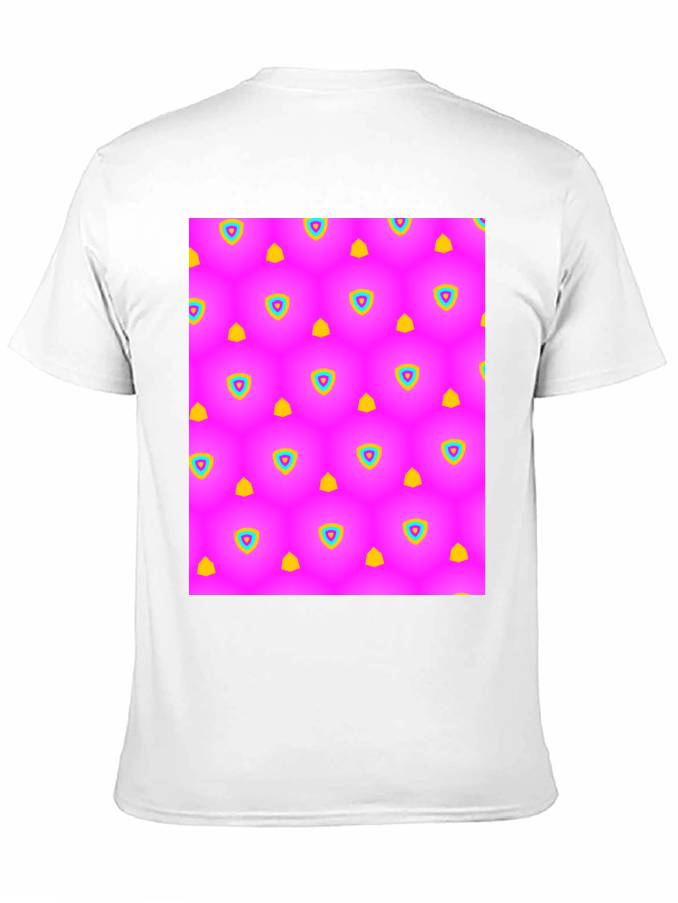 Vibrant Pattern Black T-Shirt
