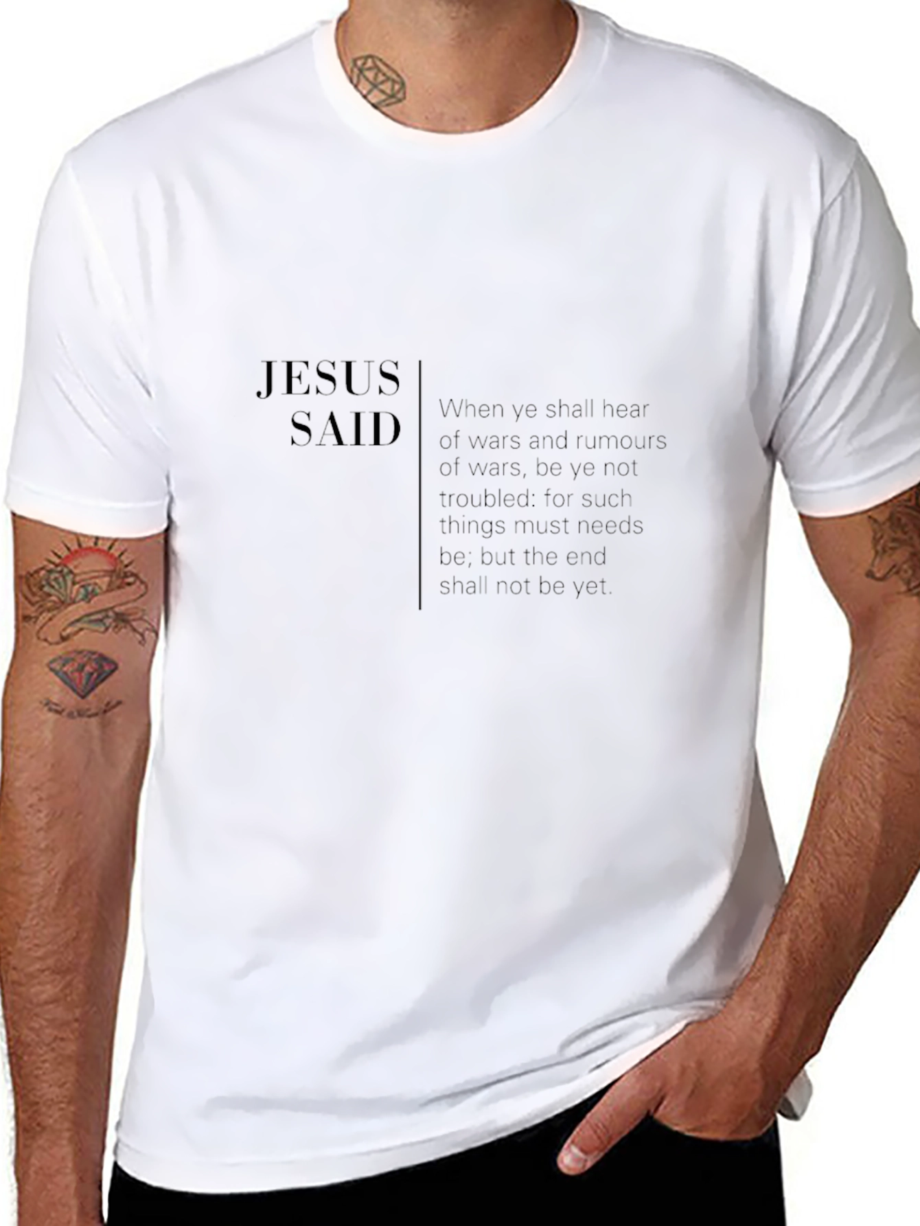 Jesus Said Graphic T-Shirt - Mens Black Tee
