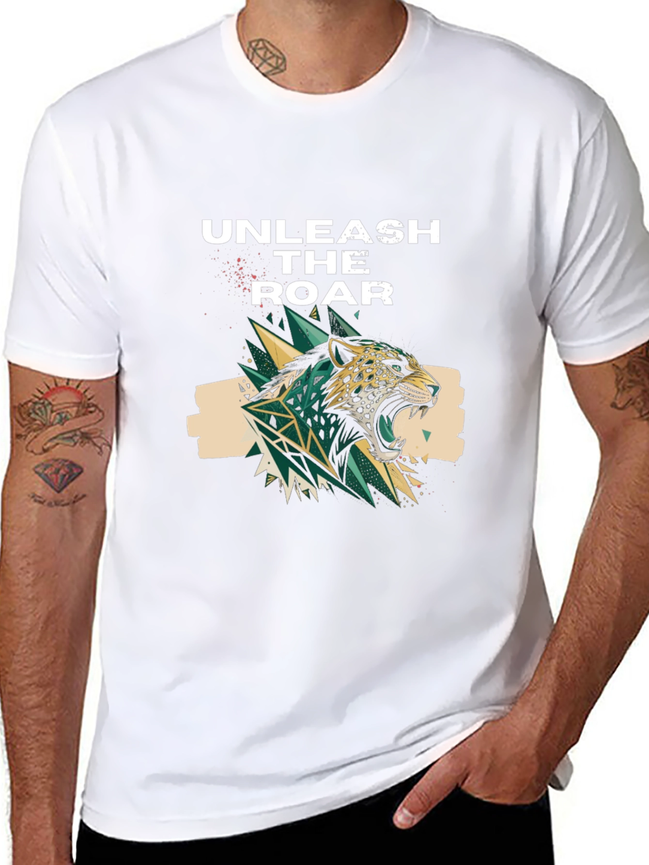 Unleash the Roar Graphic Print T-Shirt