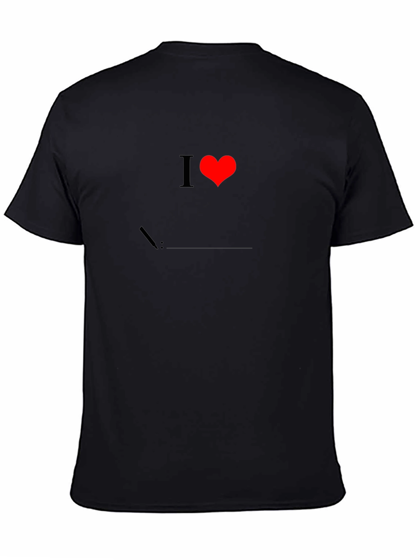 I Love Linux Black T-Shirt