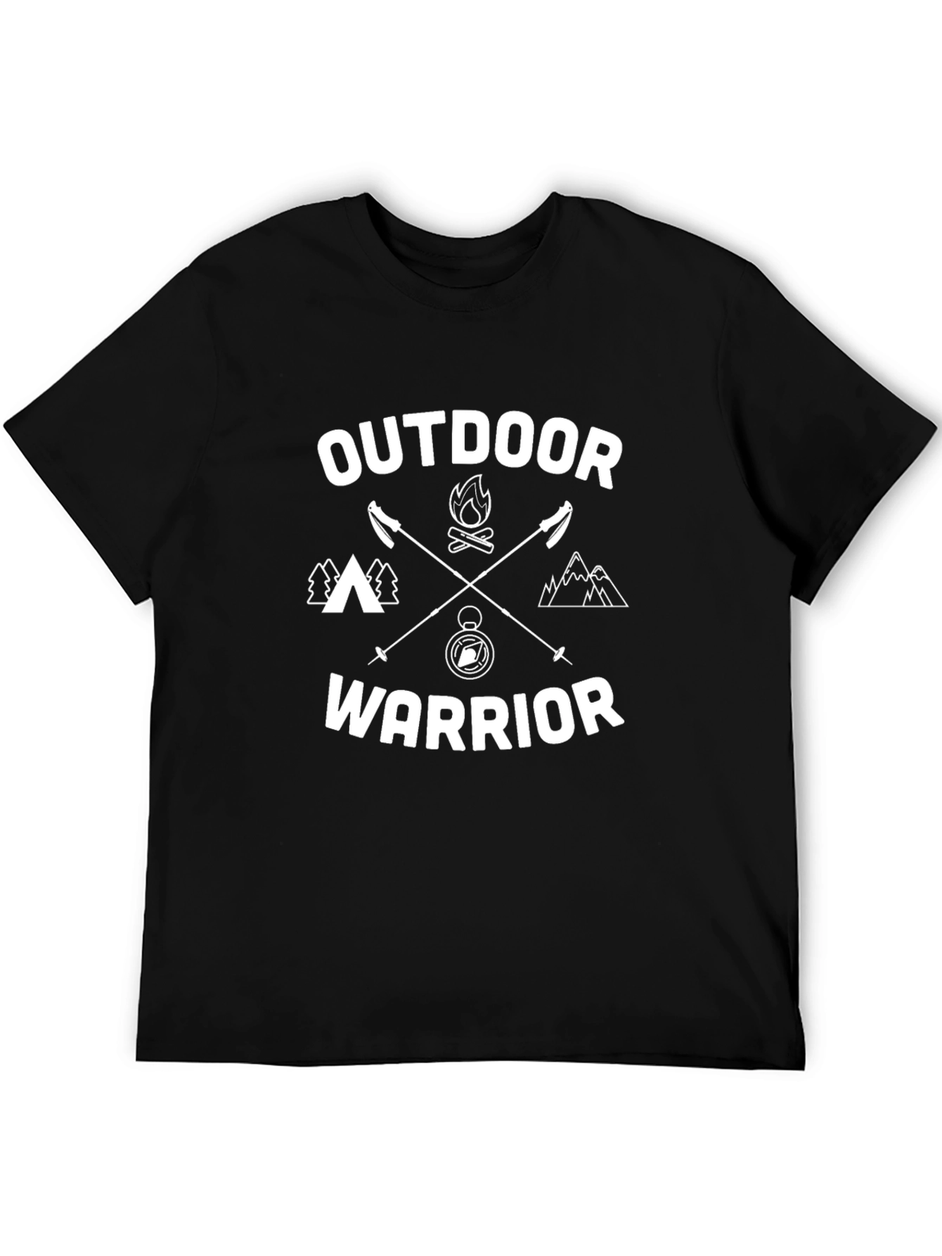 Outdoor Warrior Graphic Tee - Black