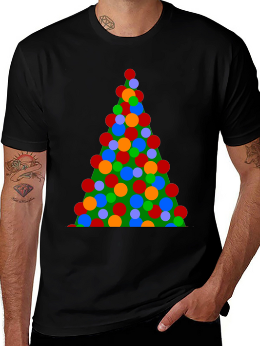 Christmas Tree Lights Graphic T-Shirt