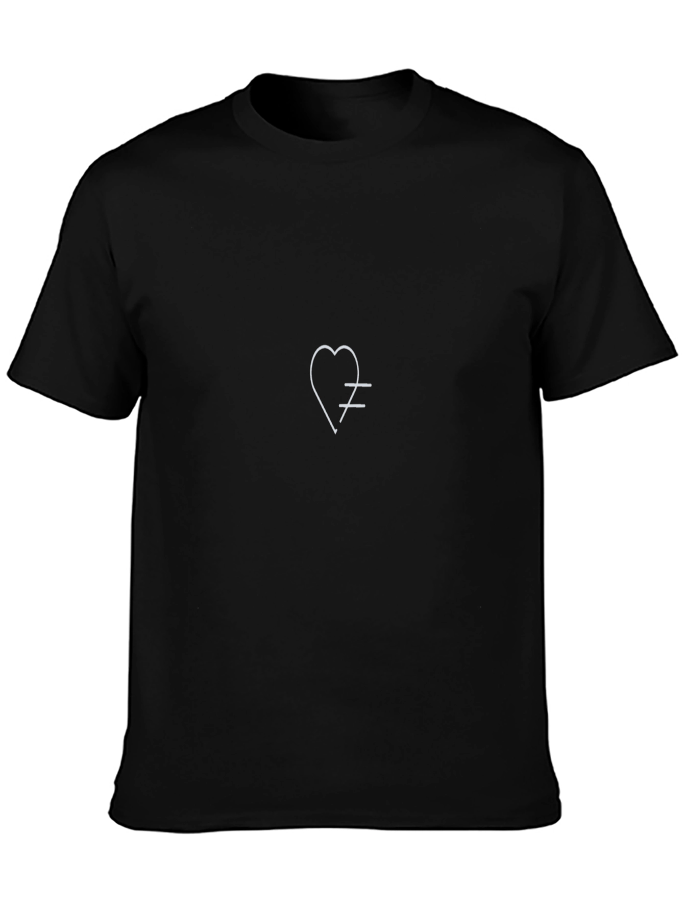 Heart Equality Graphic Tee - Mens Black T-Shirt