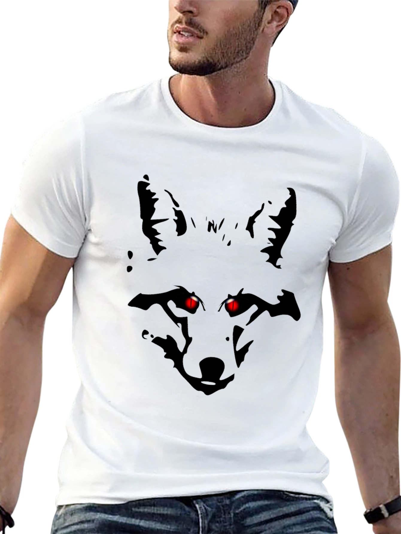 Mens Black Fox Graphic Tee