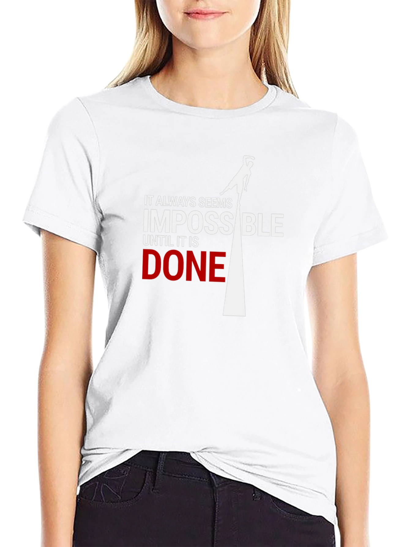Impossible Until Done Black Graphic Tee