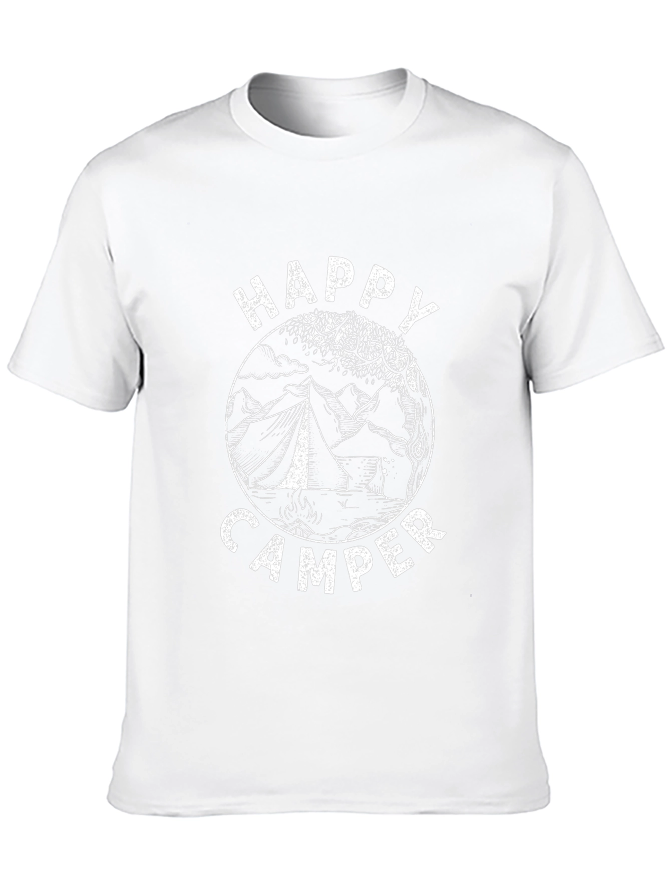 Happy Camper Graphic Tee - Outdoor Adventure Shirt