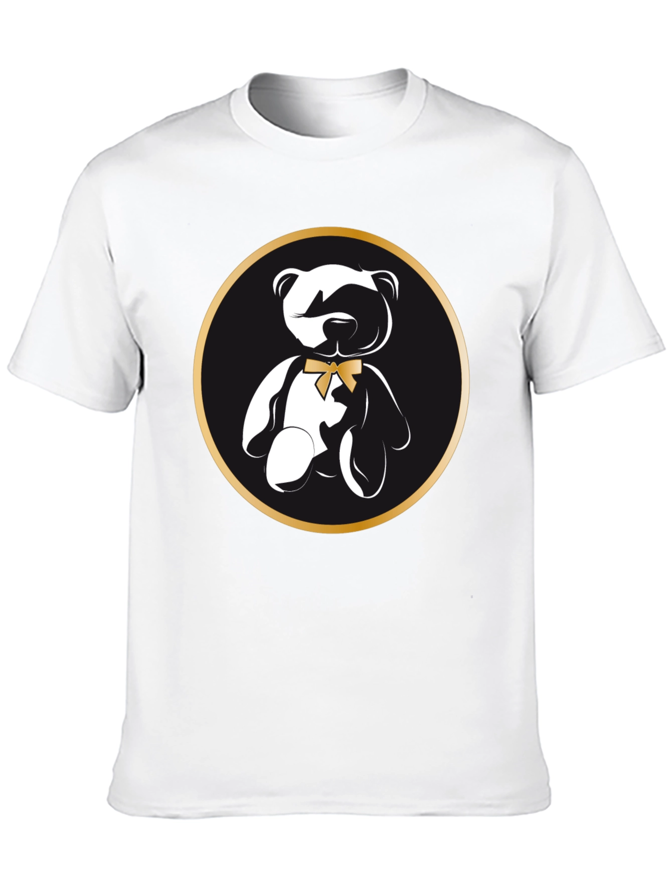 Teddy Bear Graphic T-Shirt - Stylish Black Tee