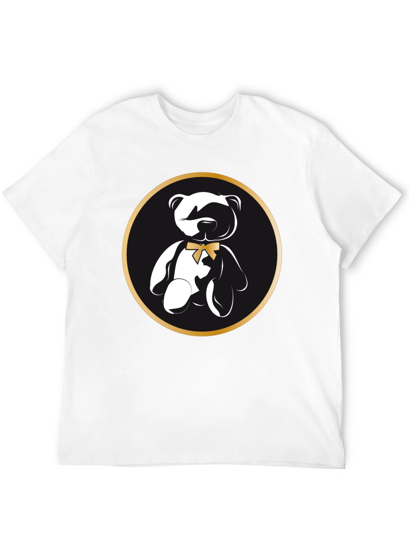 Teddy Bear Graphic T-Shirt - Stylish Black Tee