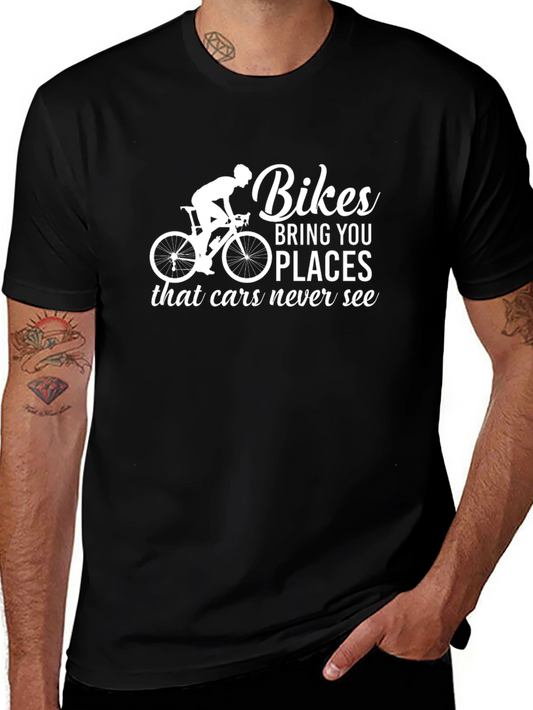 Bikes Bring You Places T-Shirt - Cyclist Tee