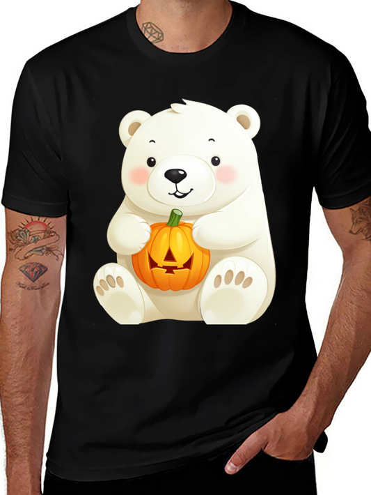 Polar Bear Halloween Pumpkin T-Shirt