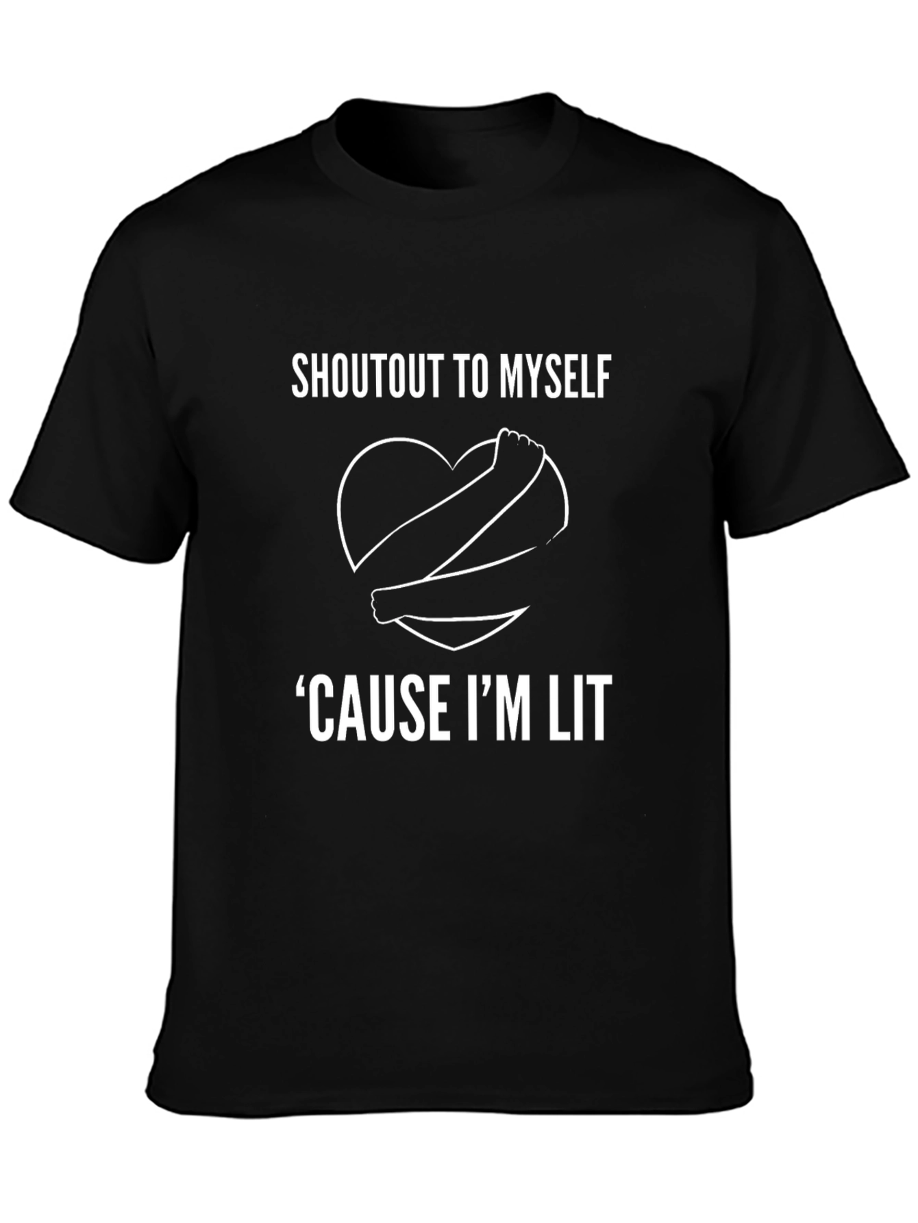 Shoutout to Myself Graphic Tee - Black T-Shirt