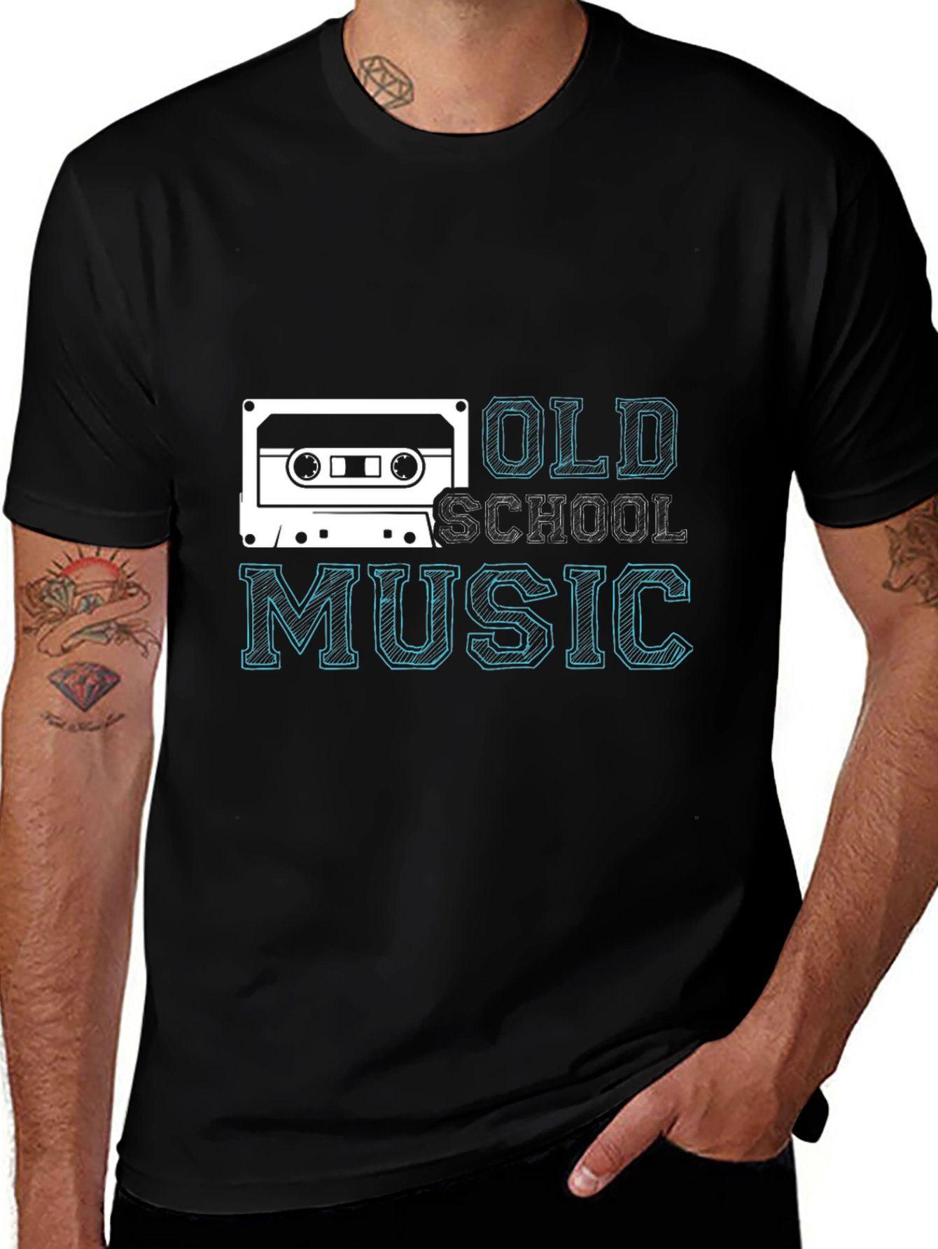 Retro Cassette Tape Old School Music Graphic Tee