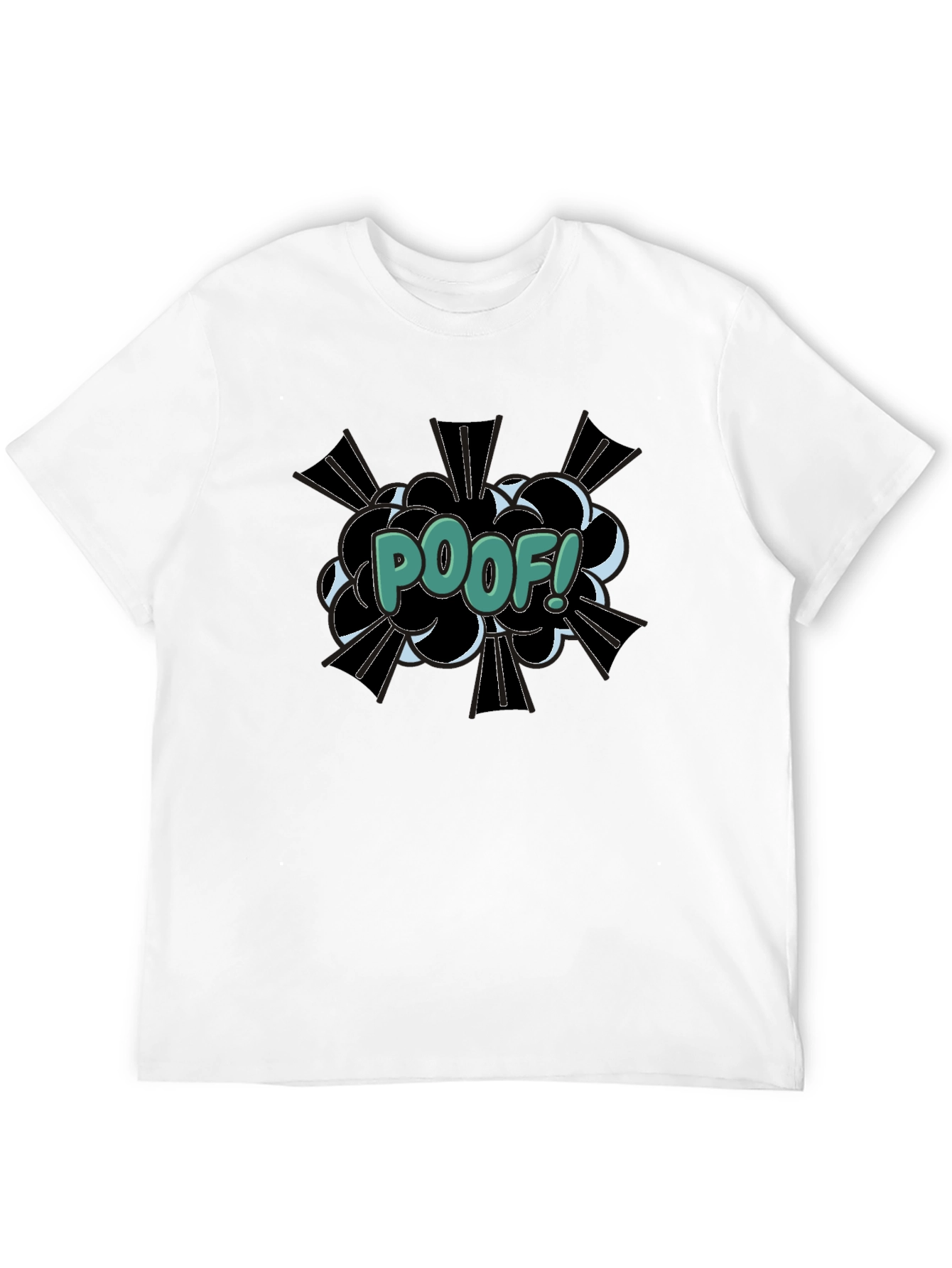 Poof! Comic Style Graphic T-Shirt