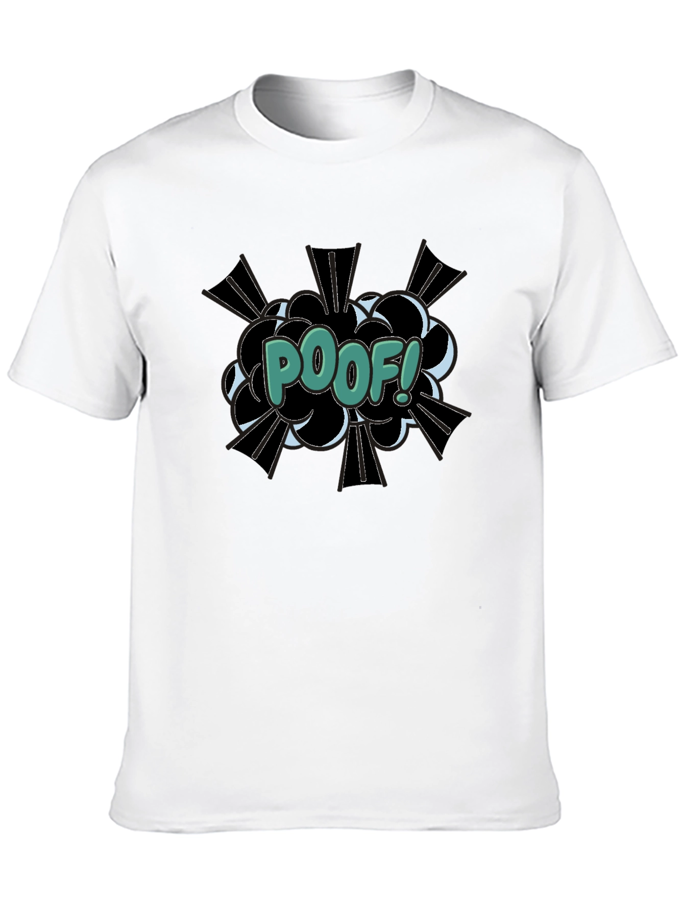 Poof! Comic Style Graphic T-Shirt