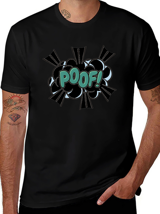 Poof! Comic Style Graphic T-Shirt