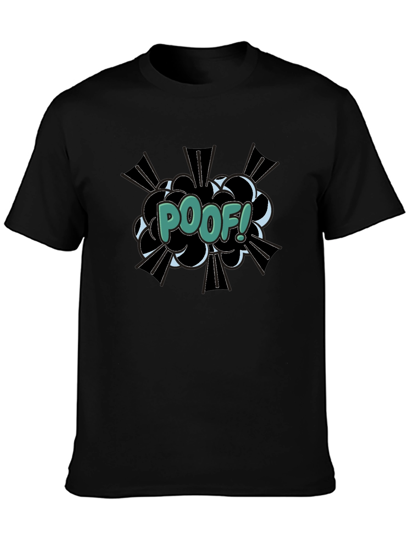 Poof! Comic Style Graphic T-Shirt