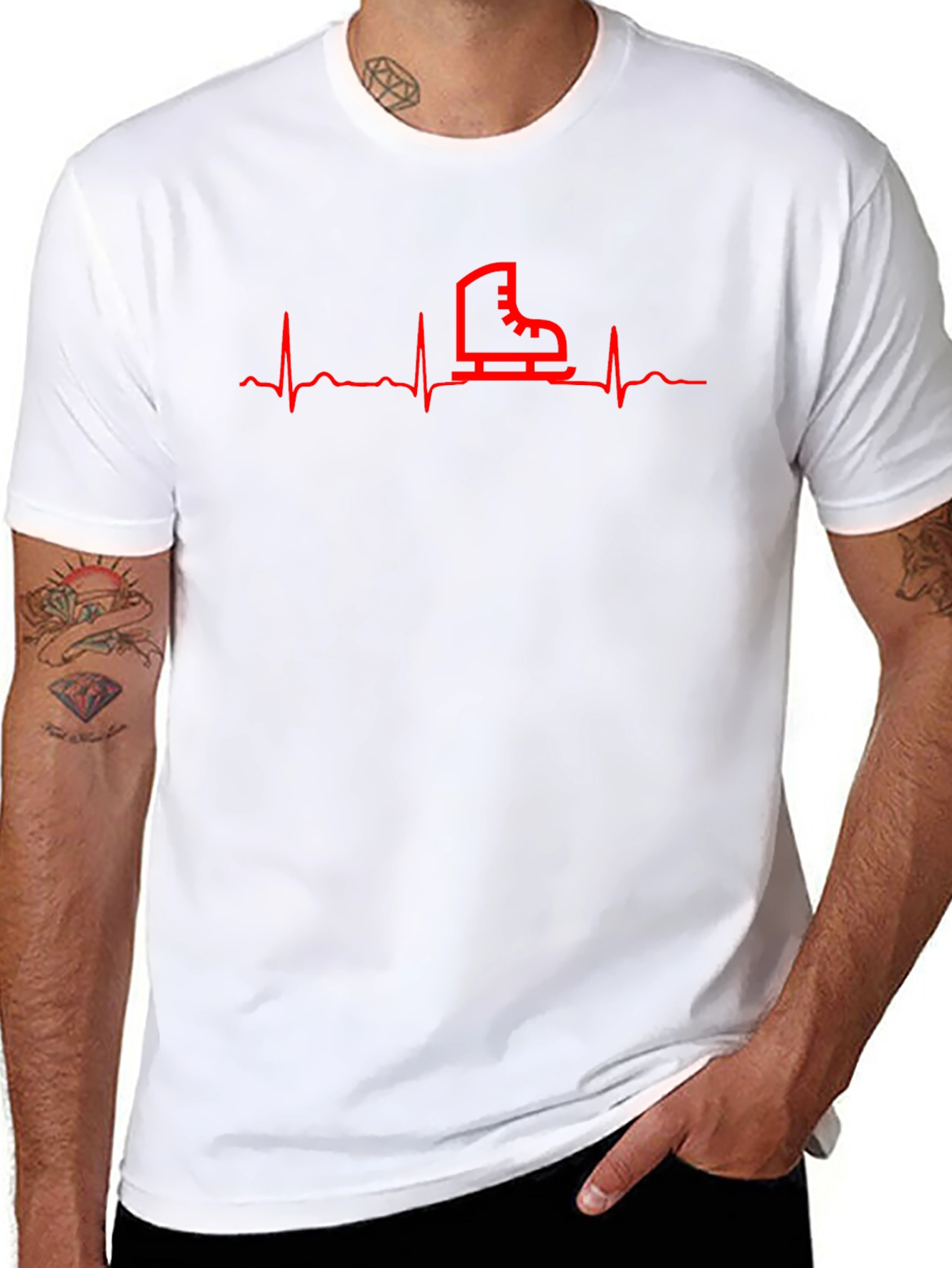 Skate Heartbeat Graphic T-Shirt