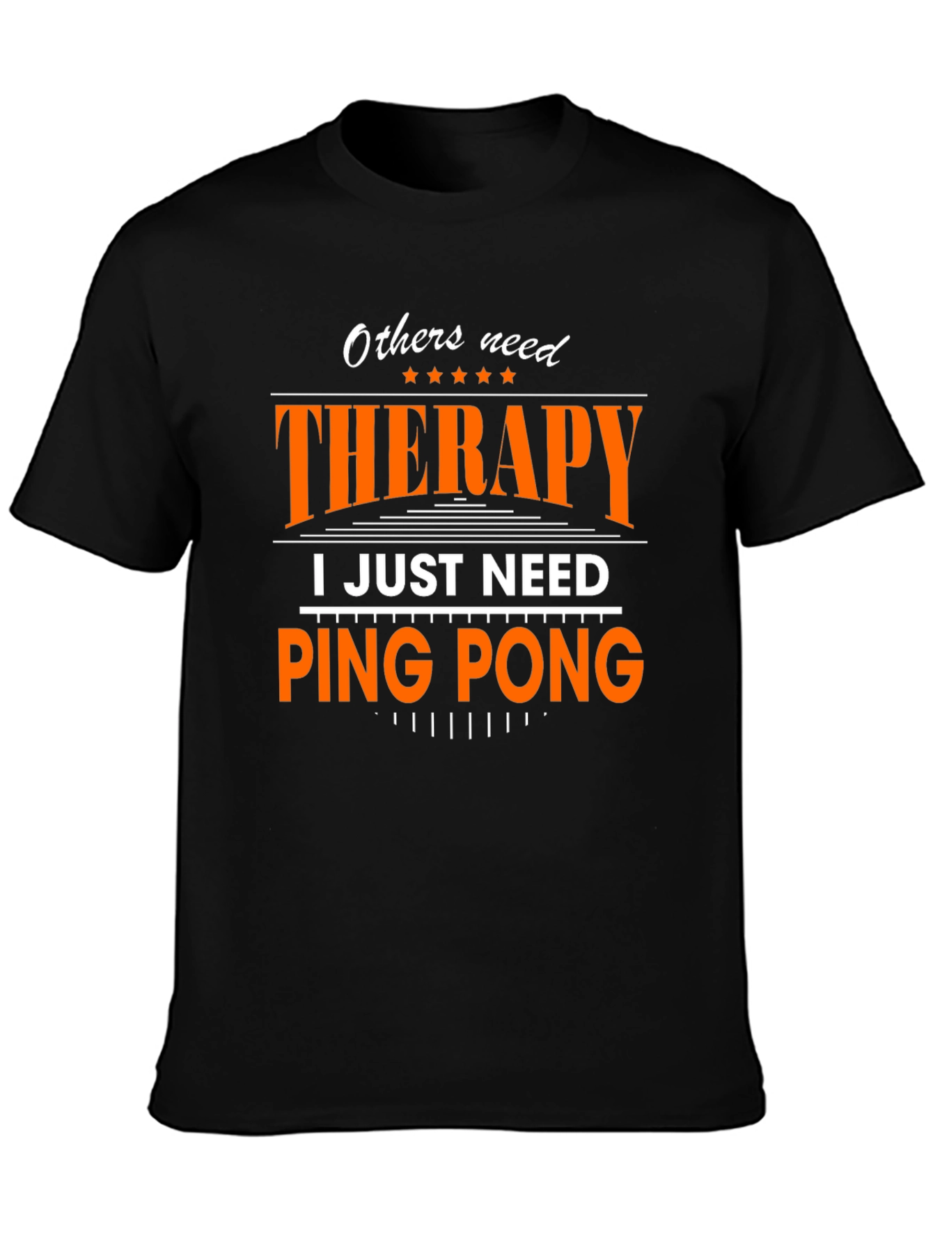 Therapy Ping Pong T-Shirt - Black Cotton Tee