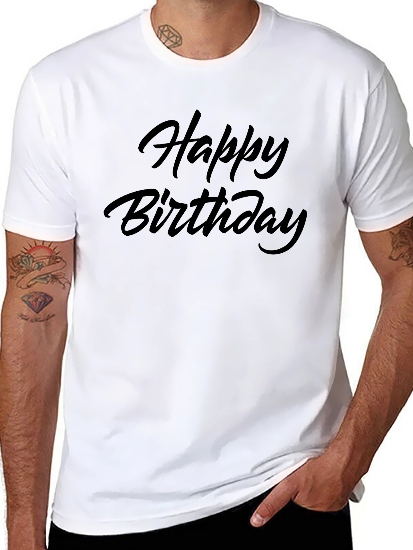 Happy Birthday Black T-Shirt
