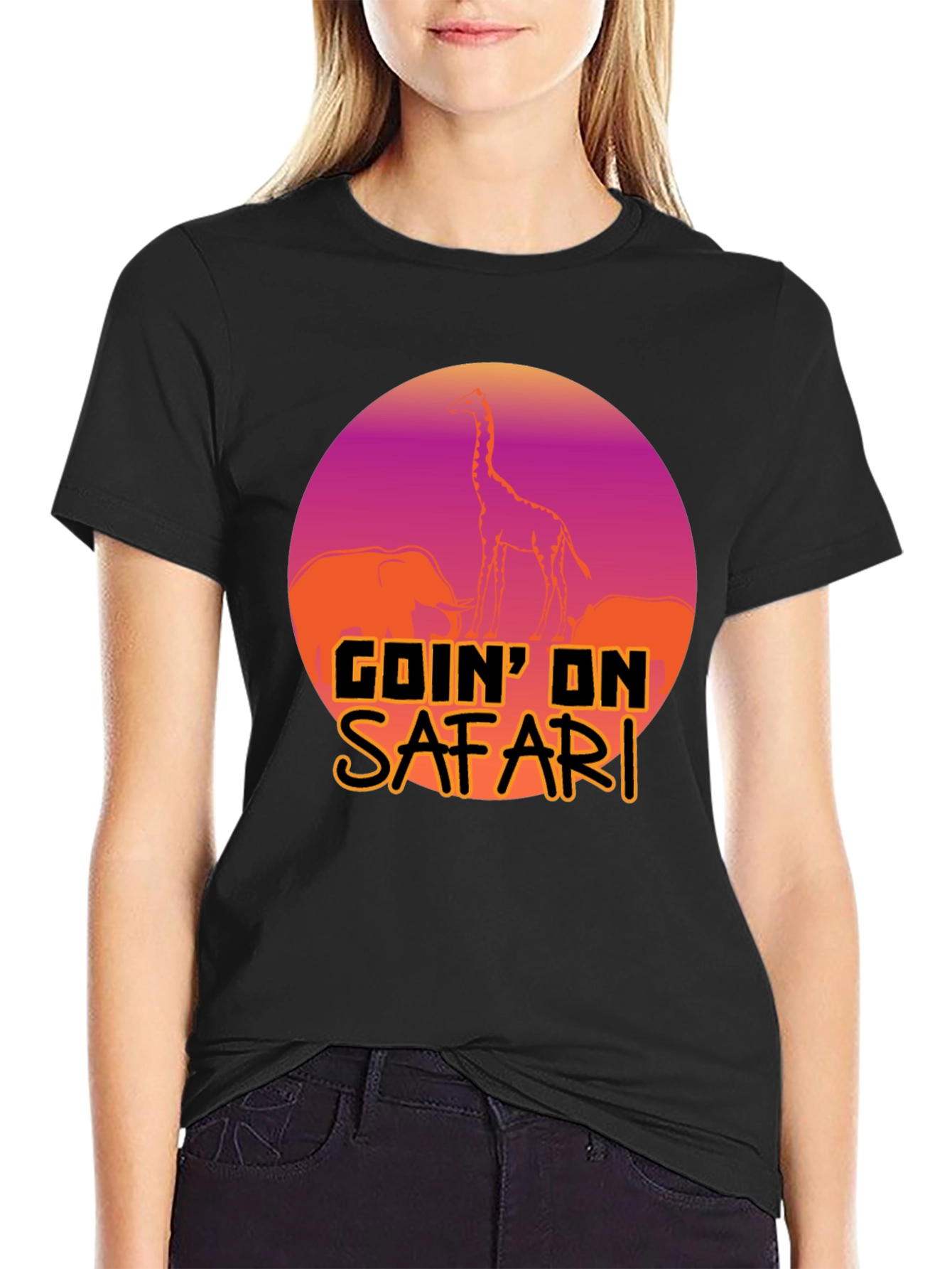 Goin on Safari T-Shirt: Animal Print Tee
