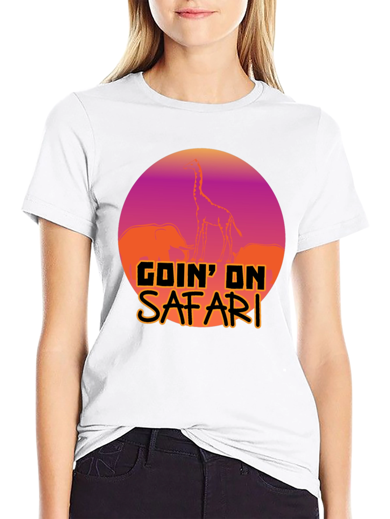 Goin on Safari T-Shirt: Animal Print Tee