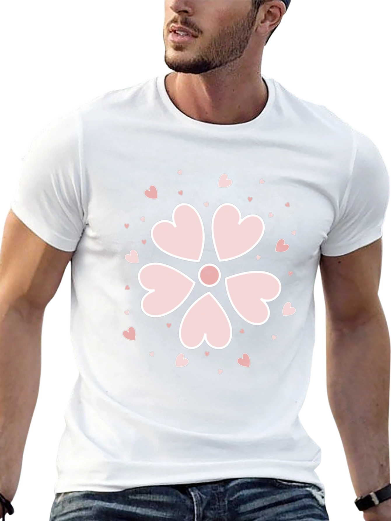 Heart Petal Flower T-Shirt