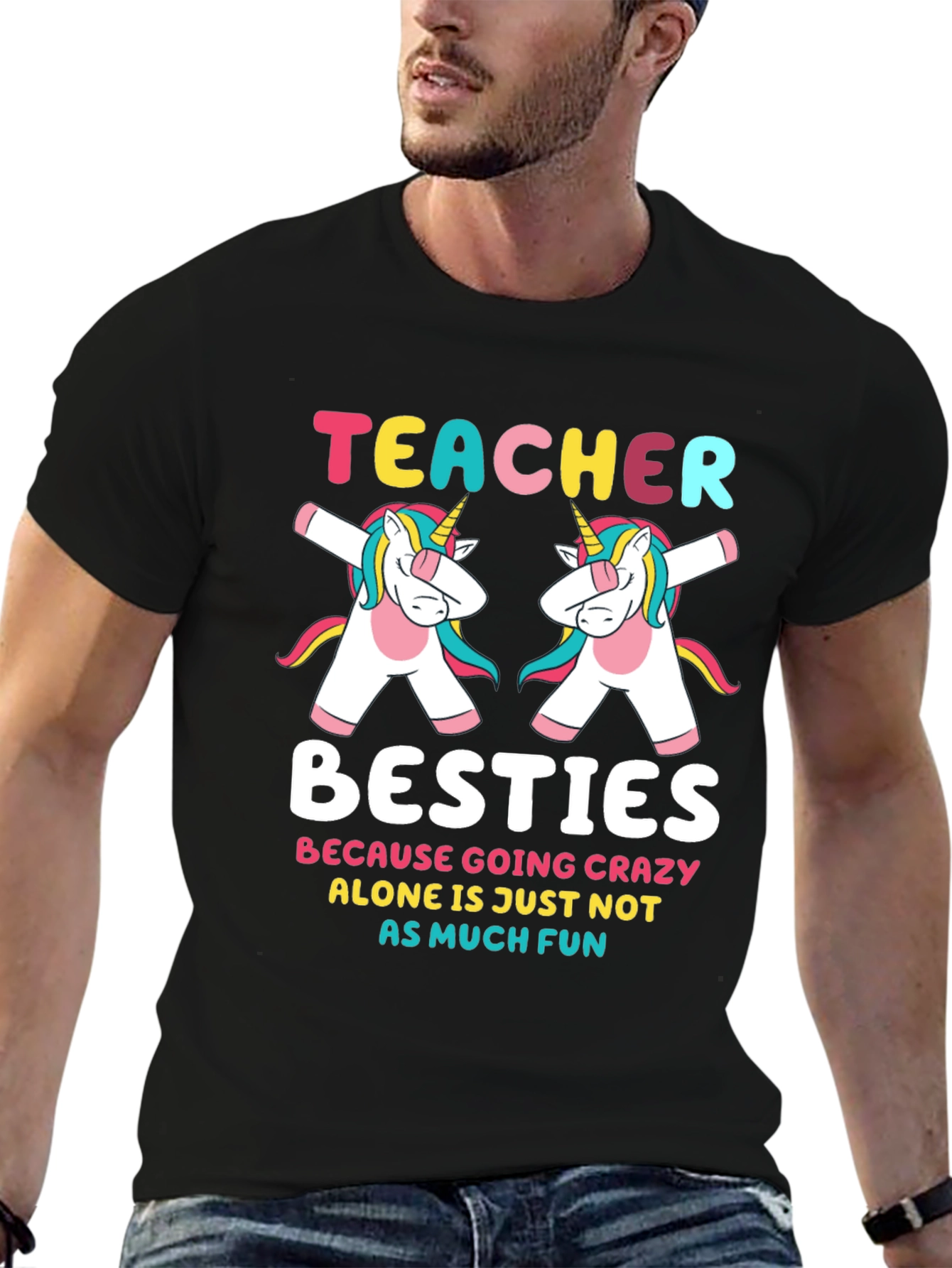 Teacher Besties Unicorn T-Shirt