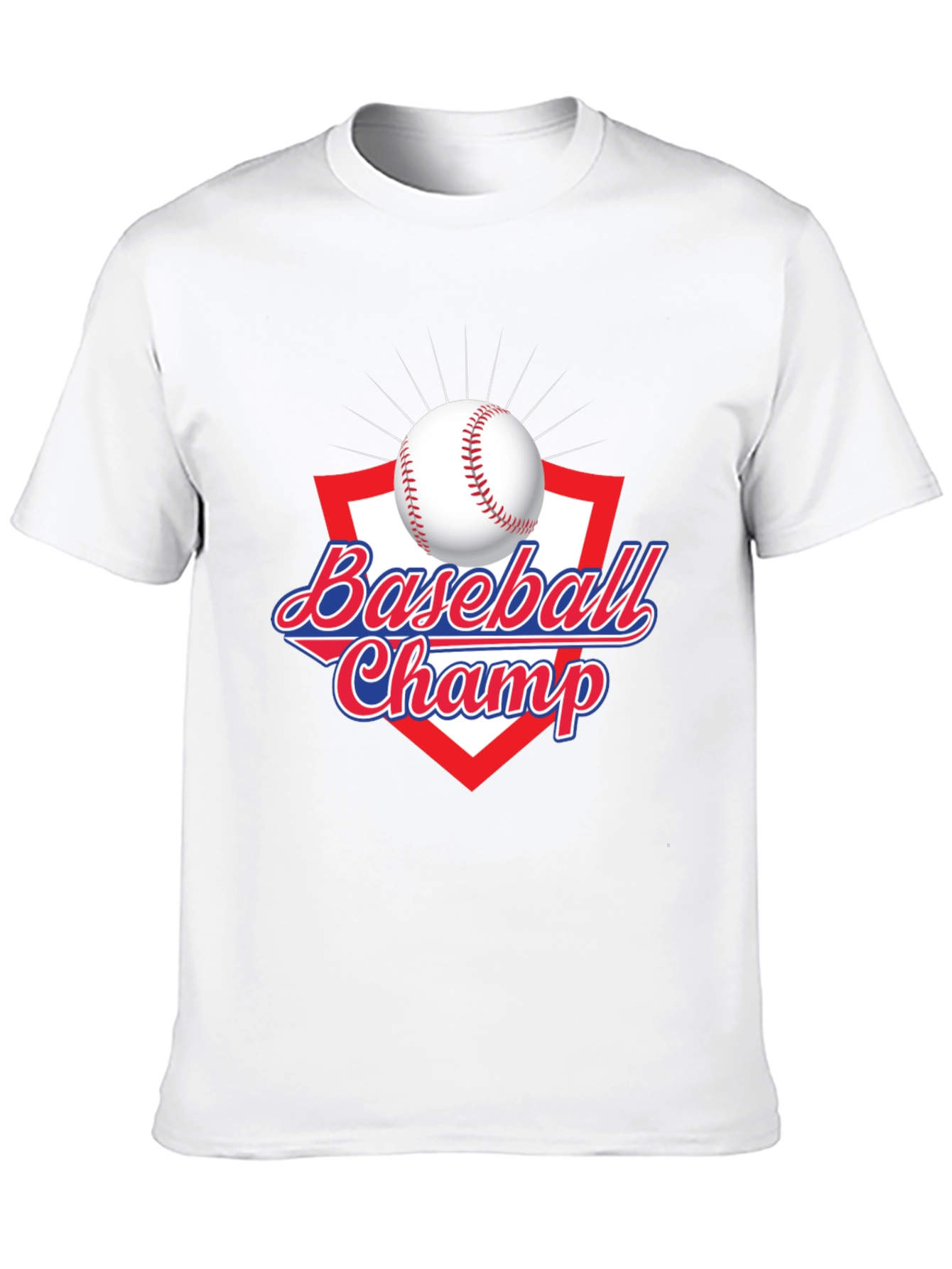 Baseball Champ Graphic Tee - Black