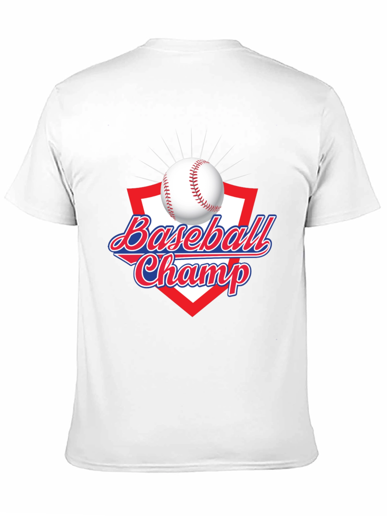 Baseball Champ Graphic Tee - Black