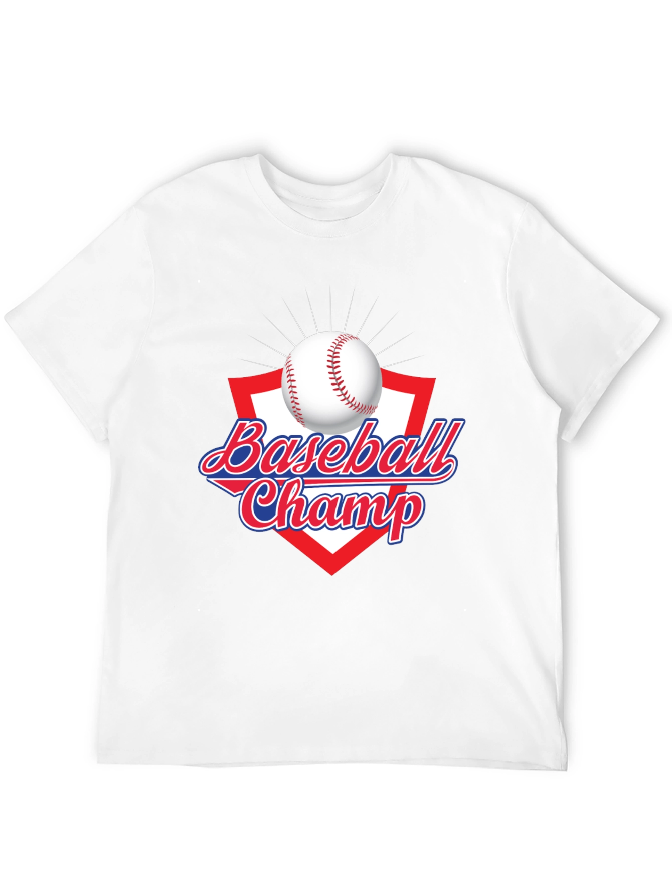 Baseball Champ Graphic Tee - Black