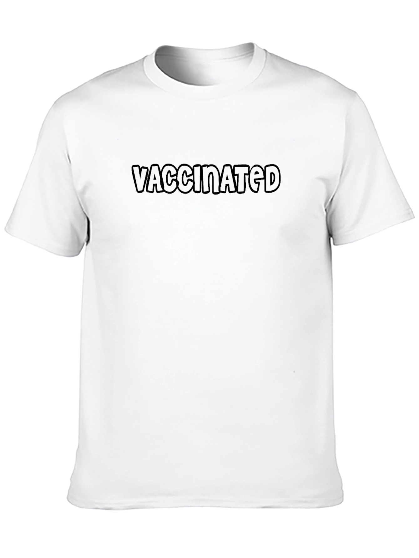 Vaccinated Graphic Tee - Black