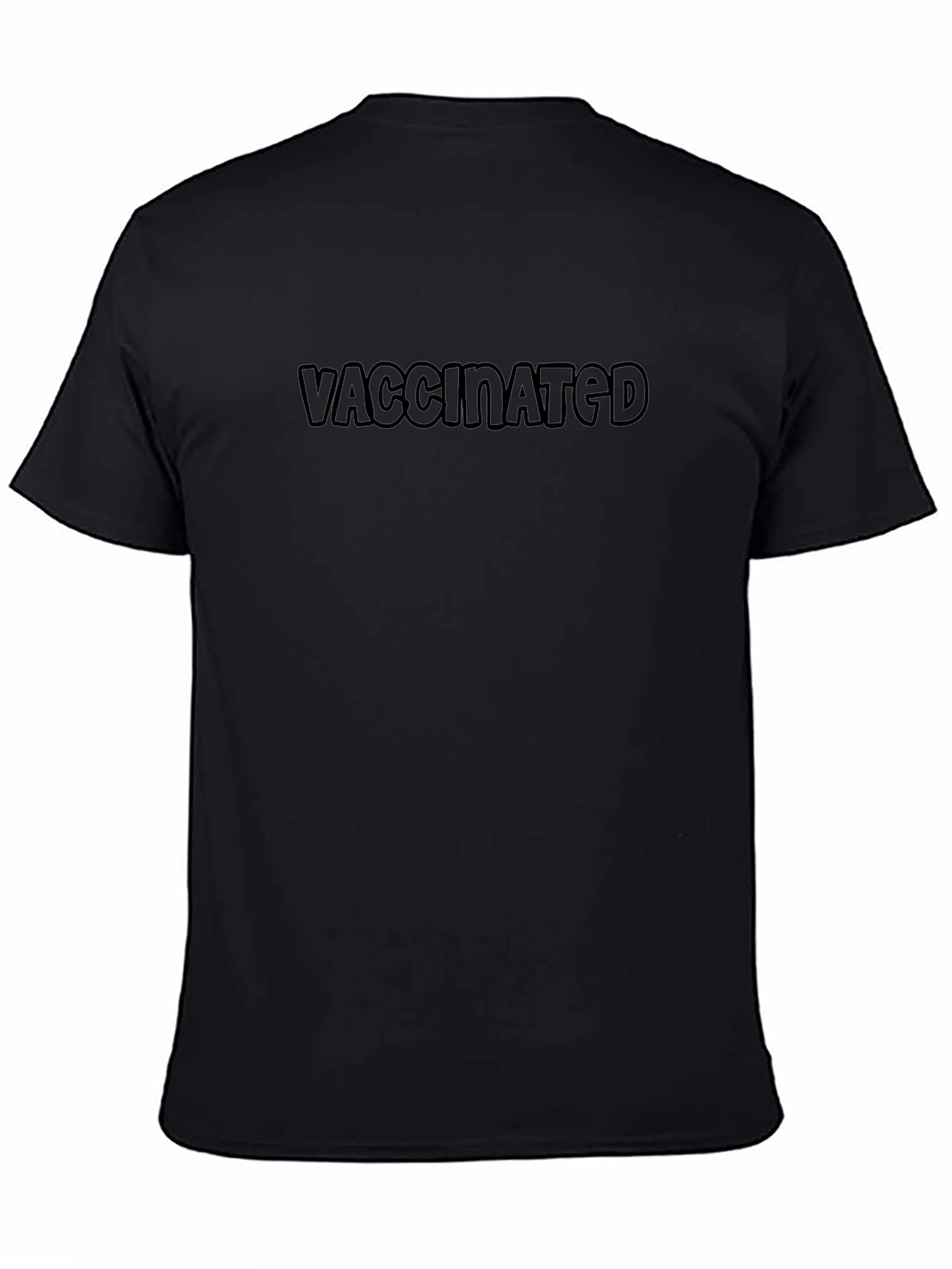 Vaccinated Graphic Tee - Black