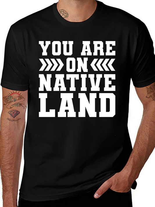 Native Land Graphic Tee - Black