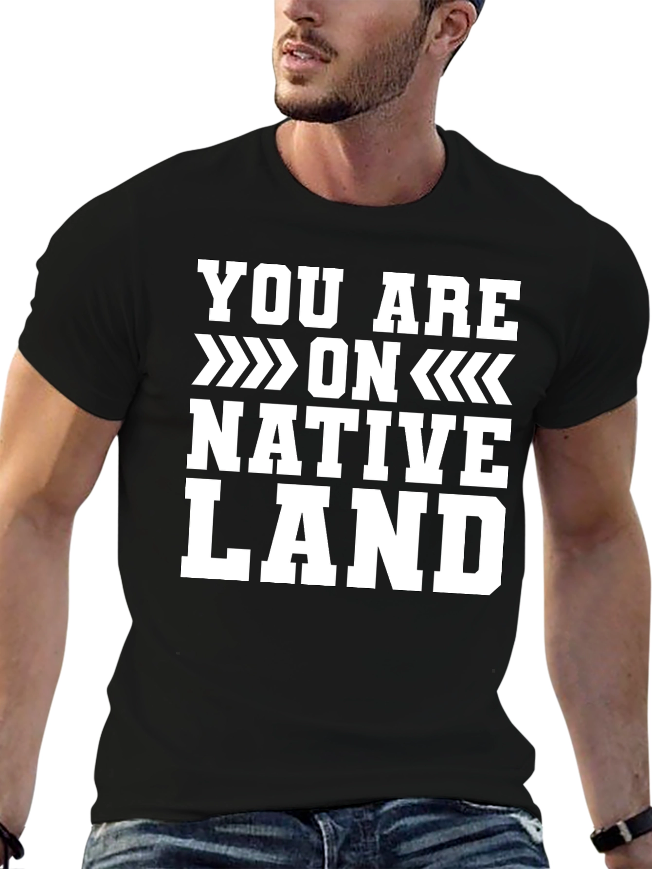Native Land Graphic Tee - Black