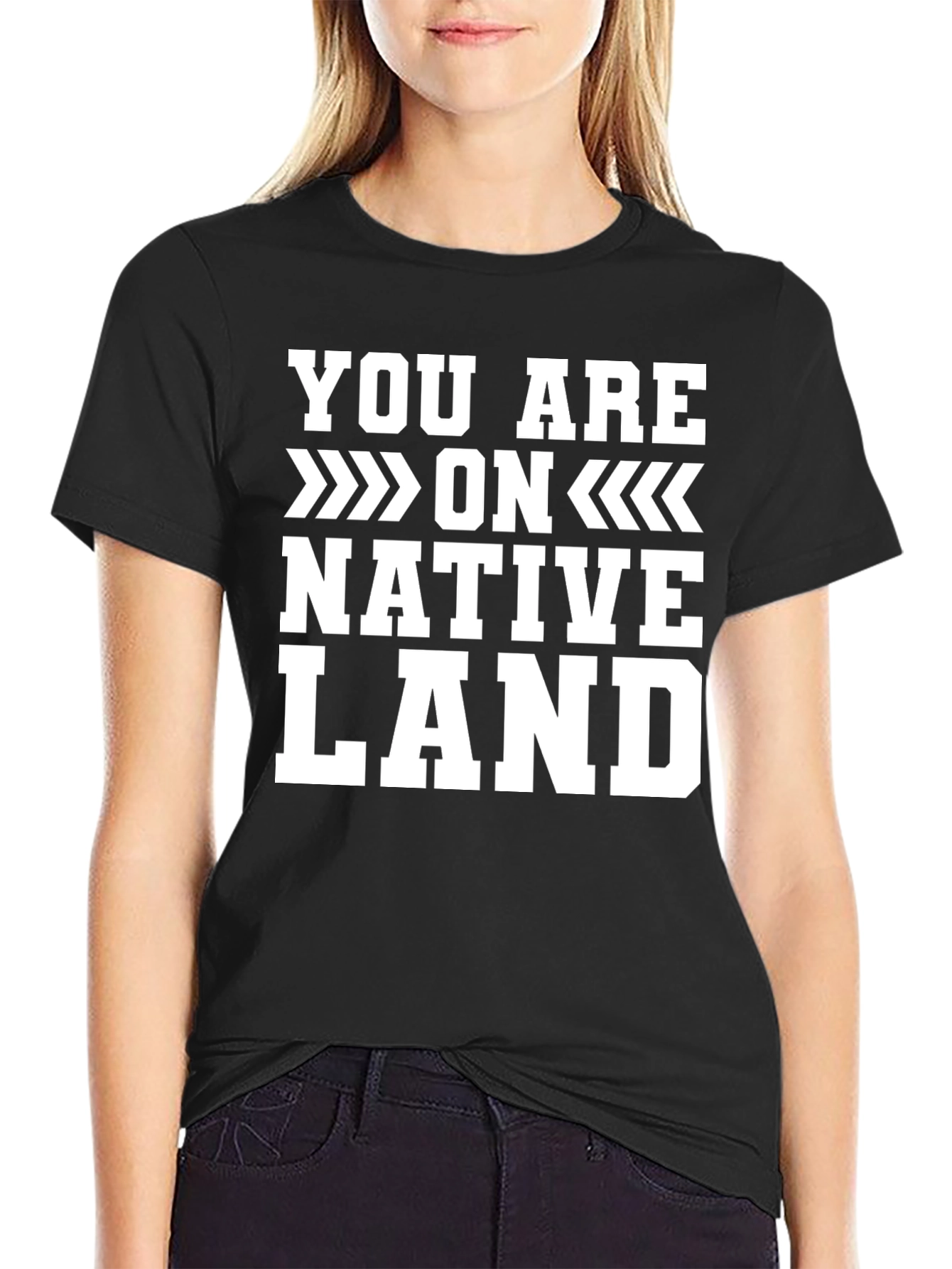 Native Land Graphic Tee - Black