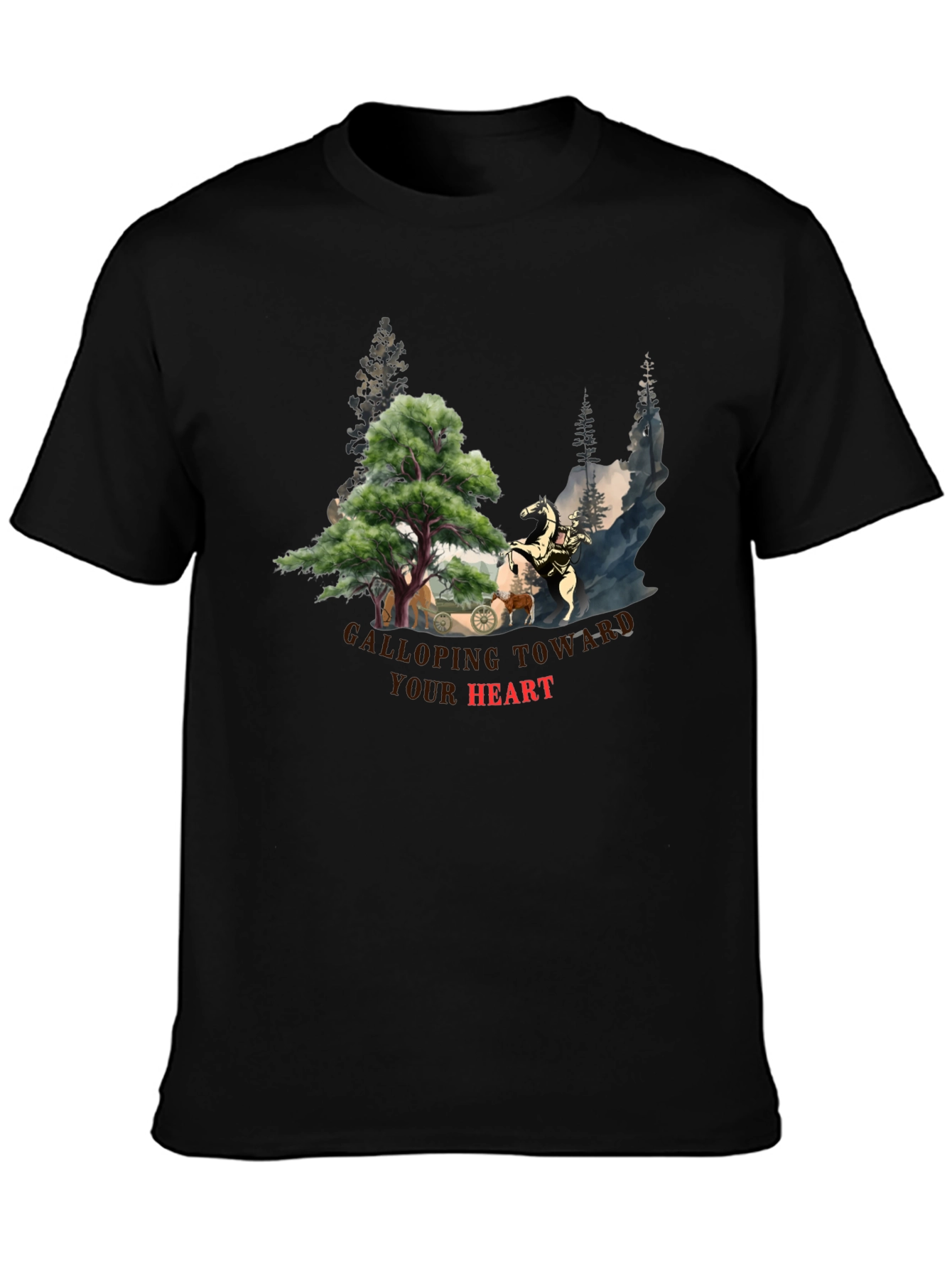 Galloping Toward Your Heart Graphic Tee