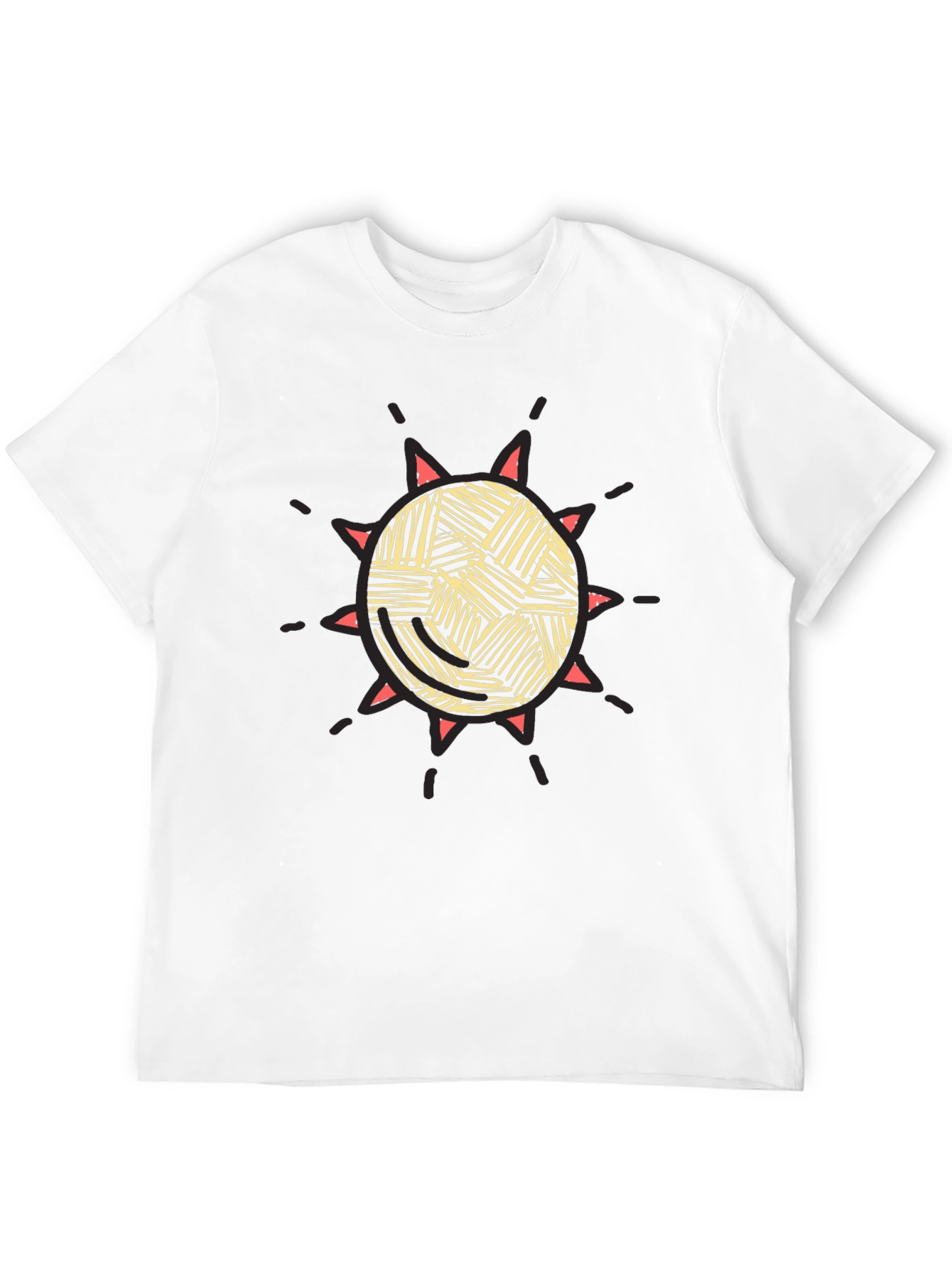 Sunburst Graphic Tee - Black Cotton Blend