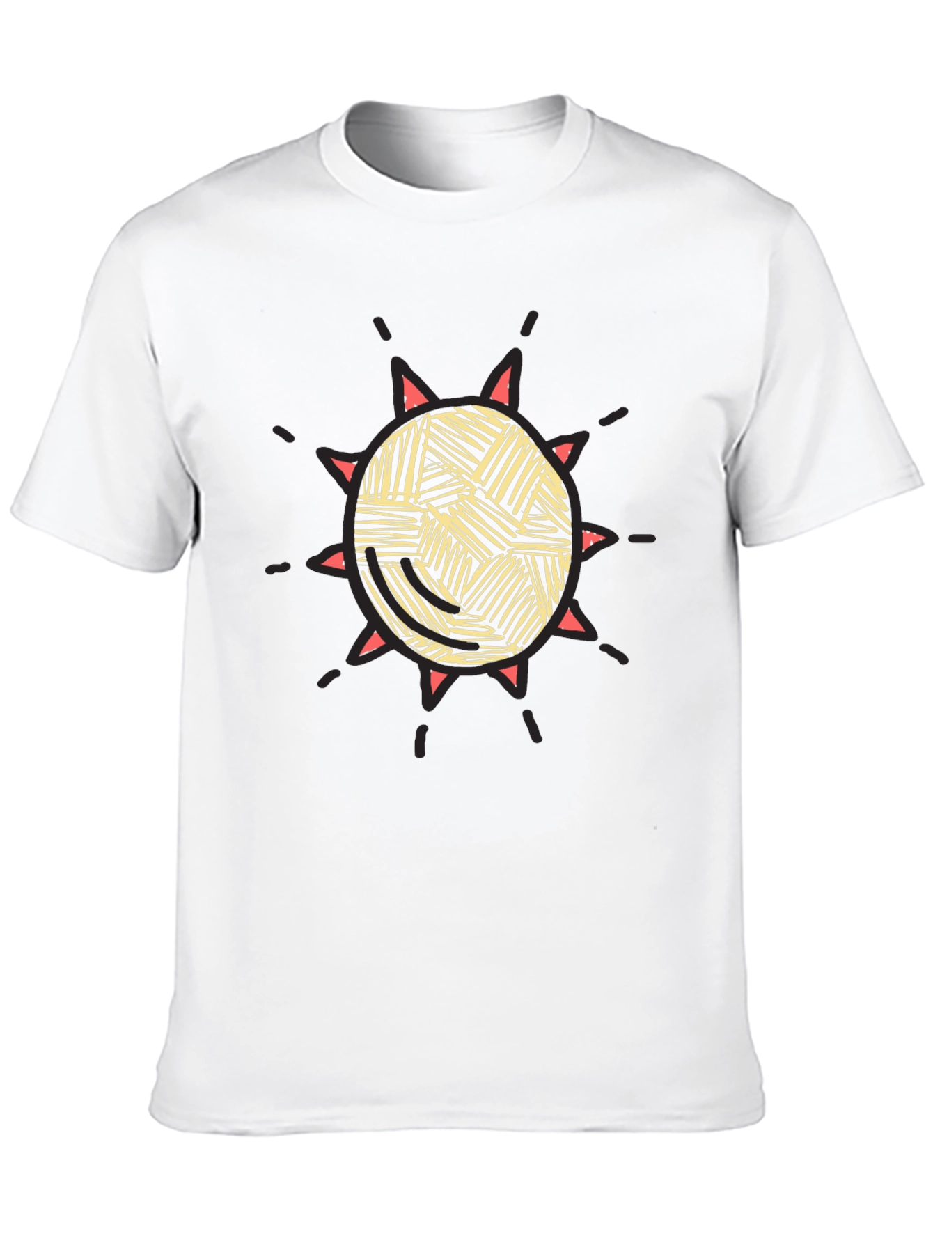 Sunburst Graphic Tee - Black Cotton Blend