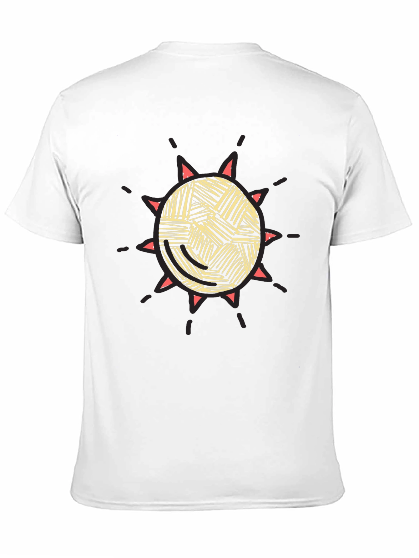 Sunburst Graphic Tee - Black Cotton Blend