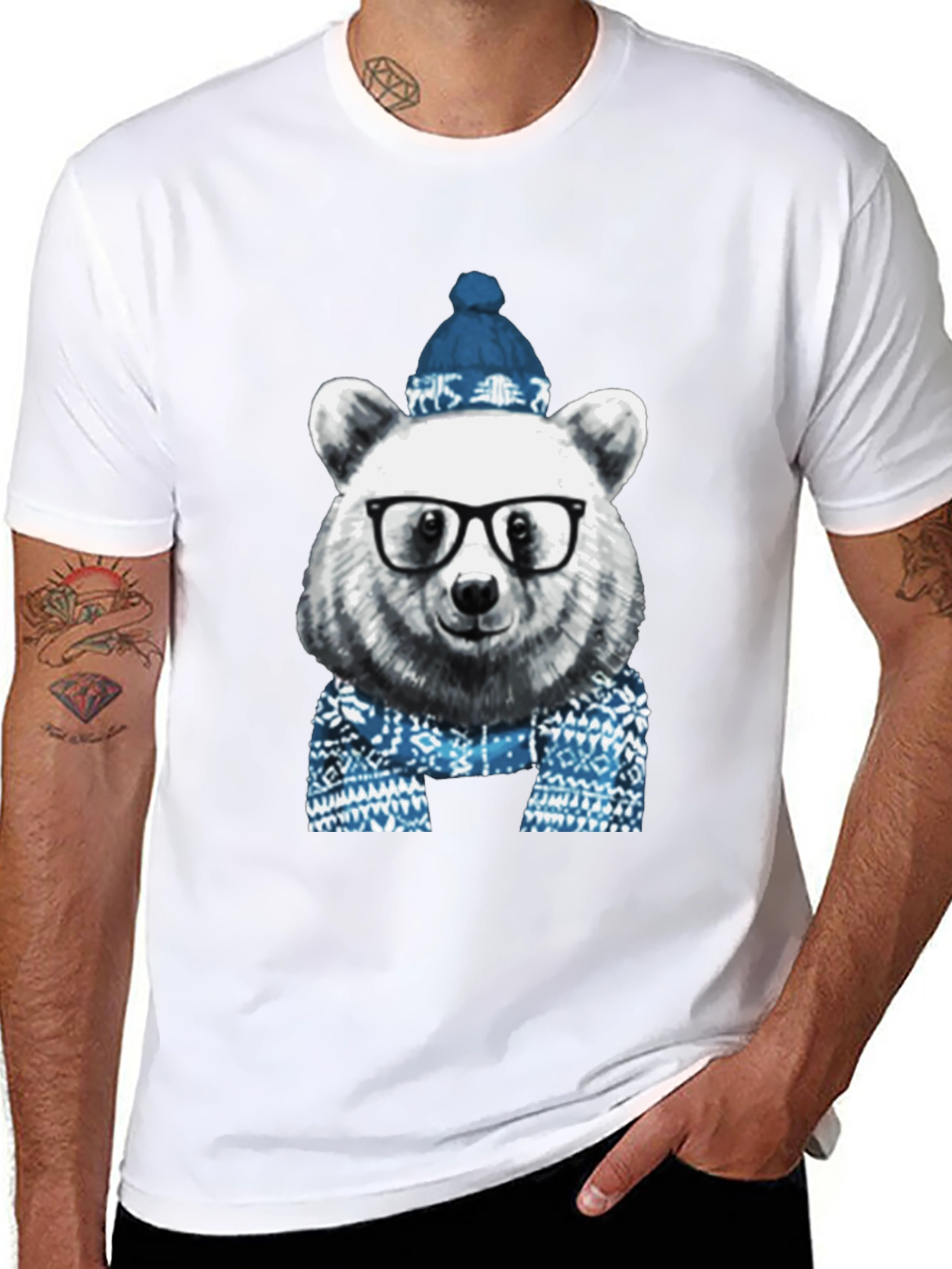 Hipster Bear T-Shirt