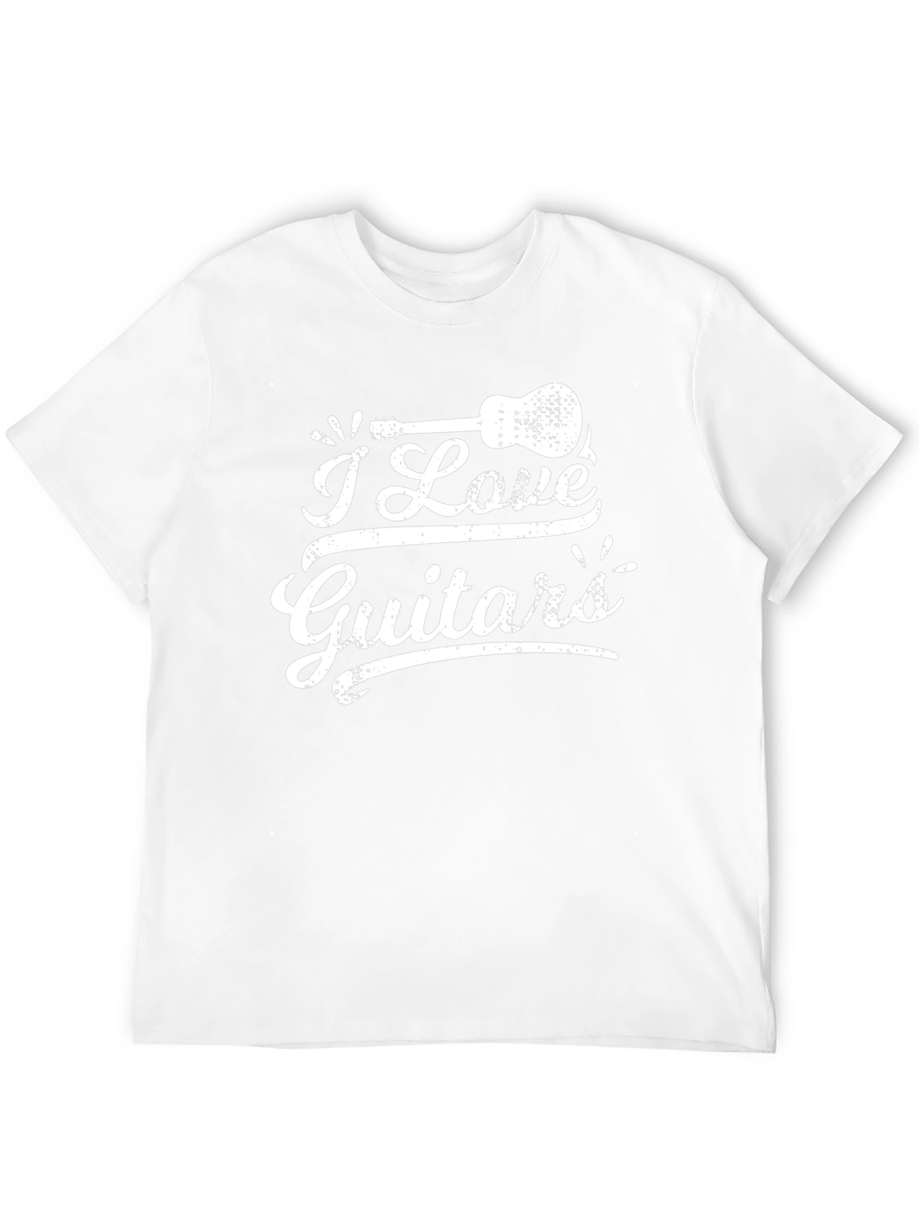 I Love Guitars Black Graphic Tee