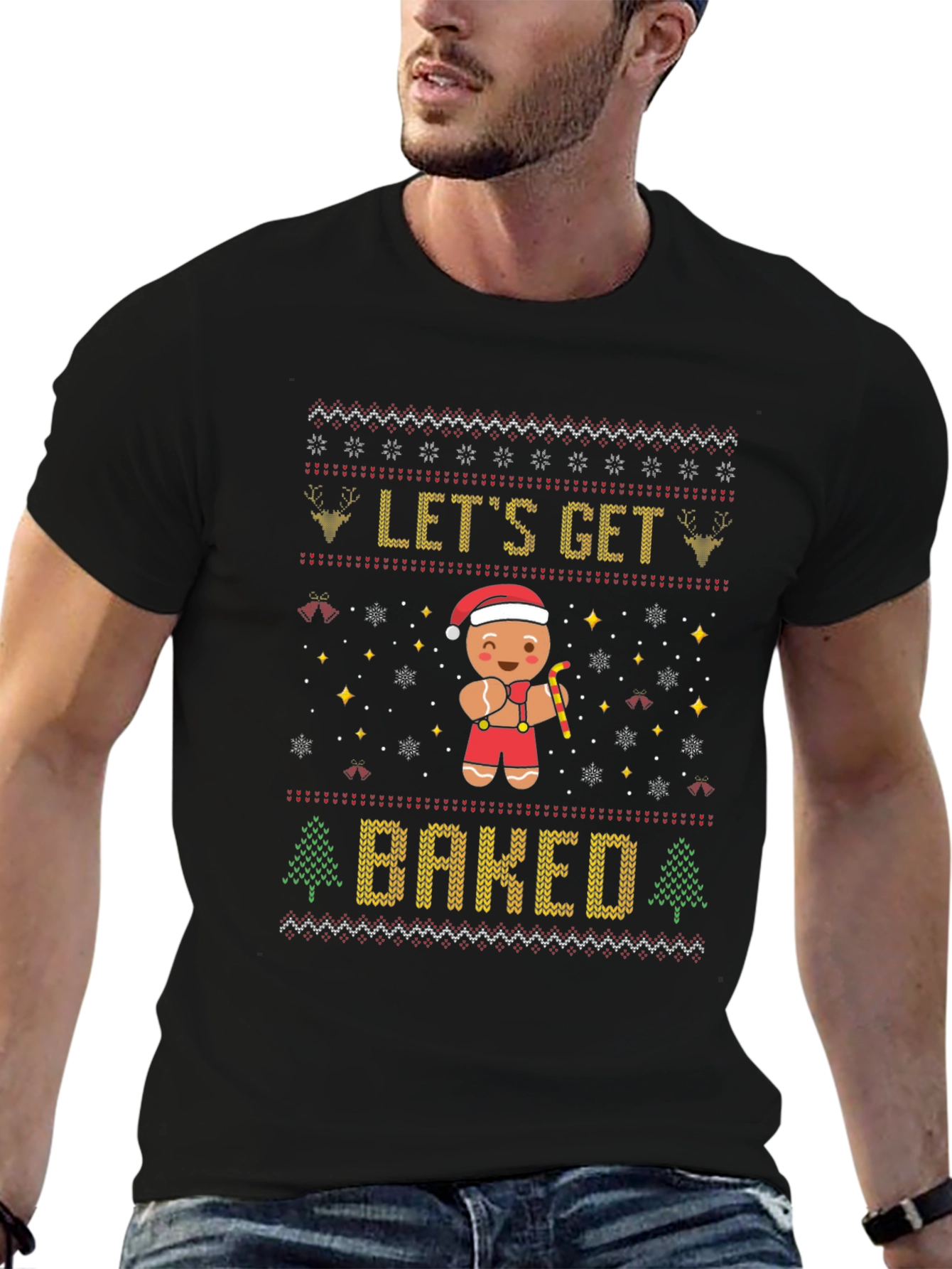 Lets Get Baked Gingerbread Christmas T-Shirt